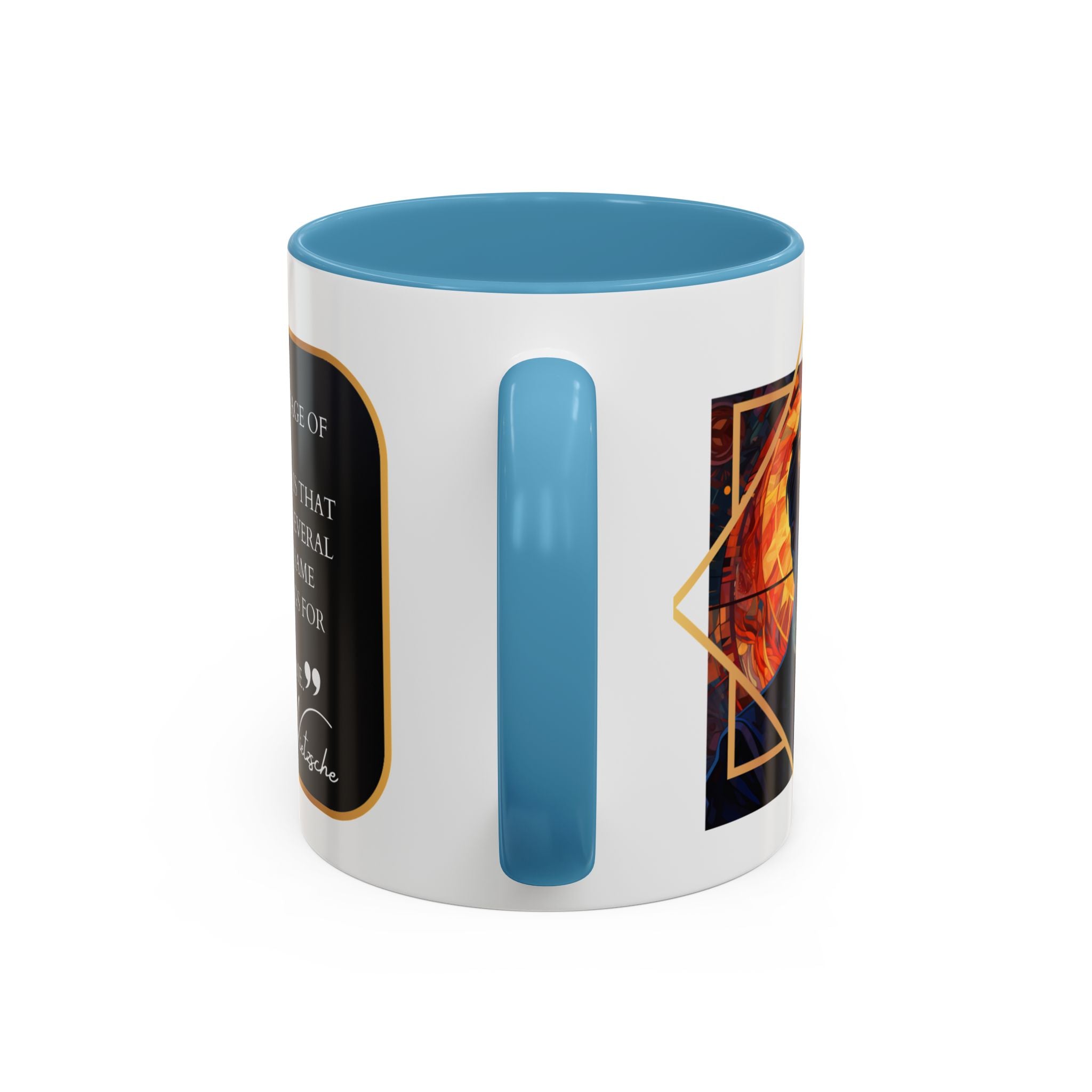 Nietzsche Bad Memory Advantage Quote Coffee Cup | 11oz, 15oz Accent Mugs for Philosophy Lovers & Thoughtful Gifts