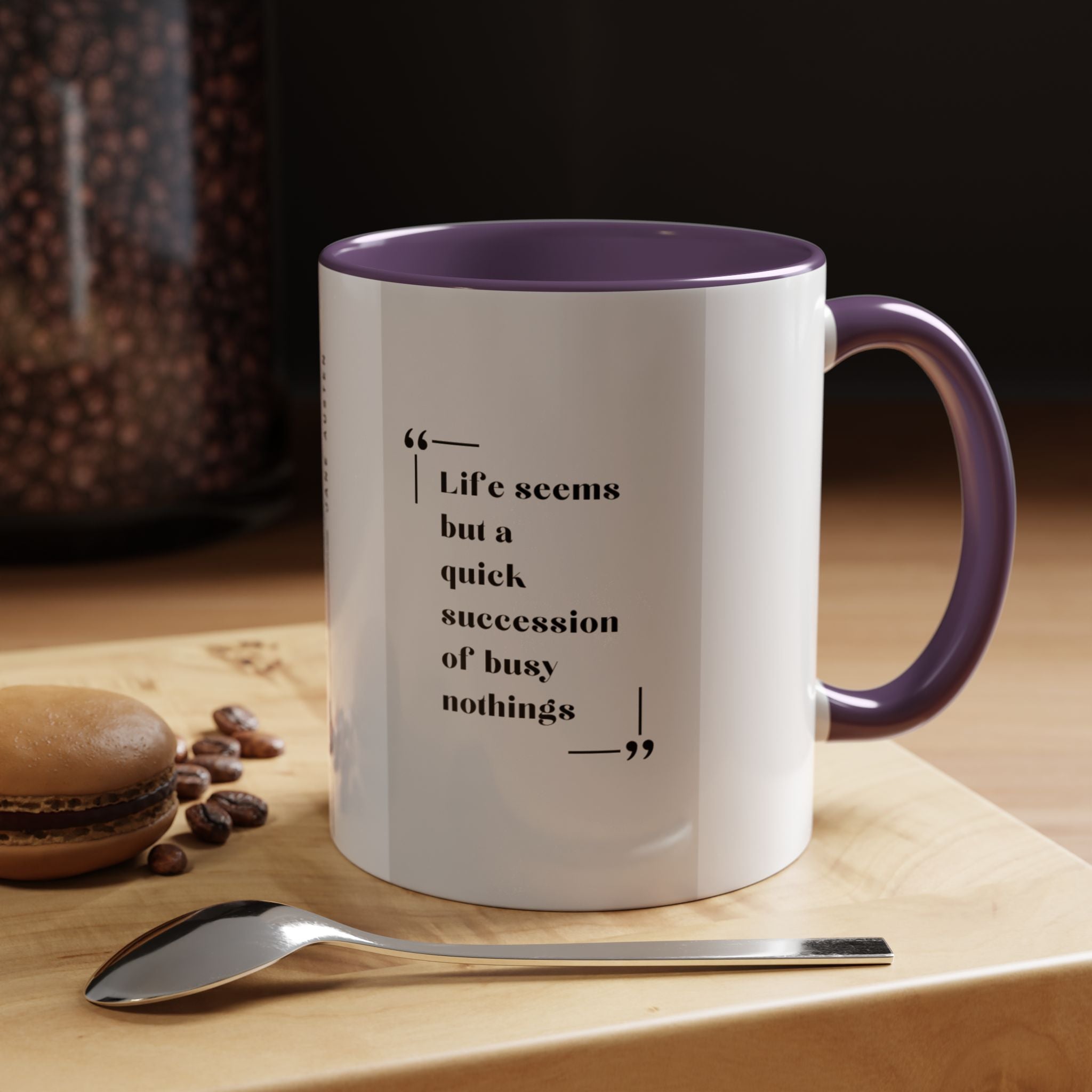 Jane Austen Busy Nothings Quote Coffee Mug | Thoughtful Accent Mug (11, 15oz) | Perfect Gift for Literary Fans