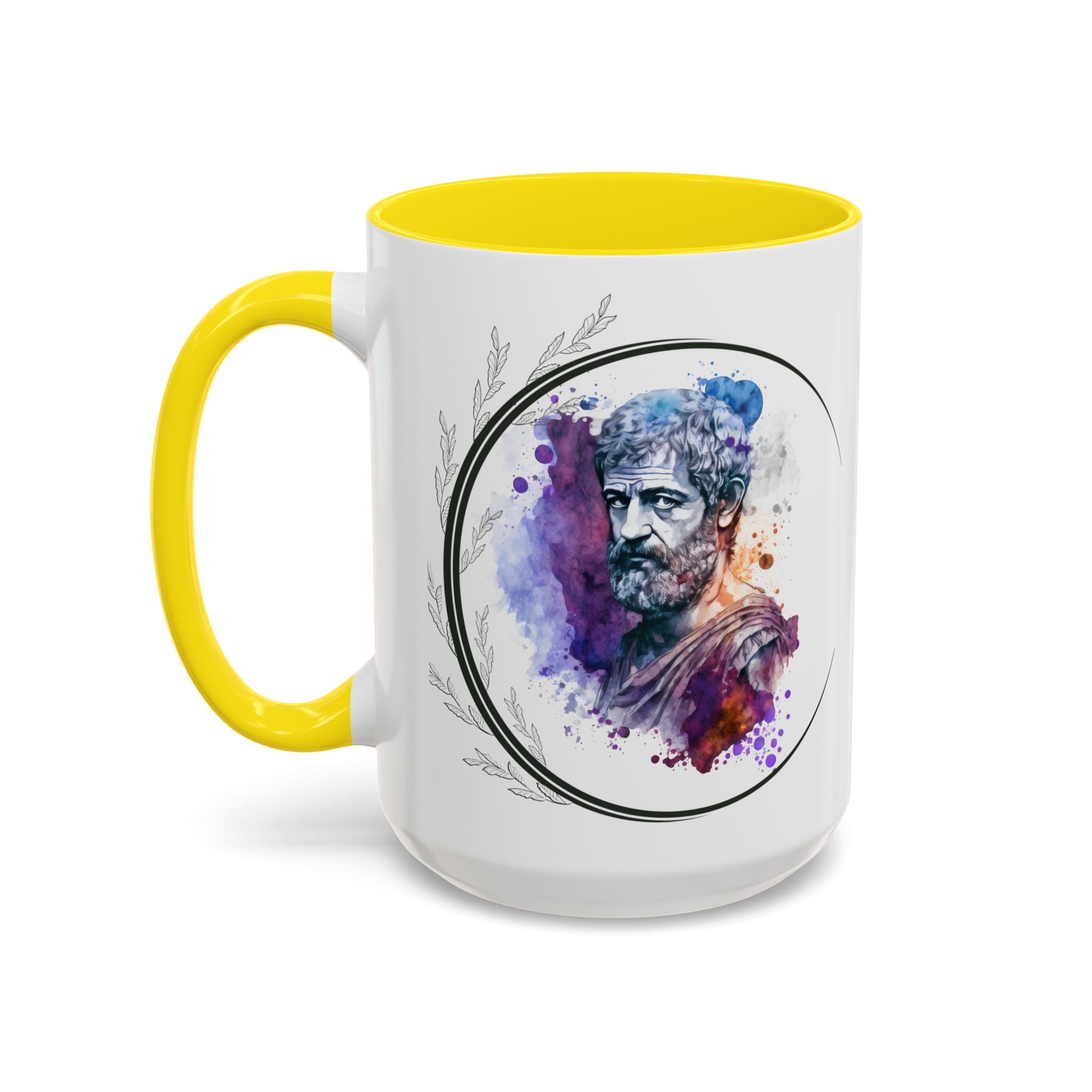 Aristotle What is a Friend Quote Mug | Motivational Philosophy Cup | 11oz, 15oz Accent Mugs for Thinkers & Positivity Lovers