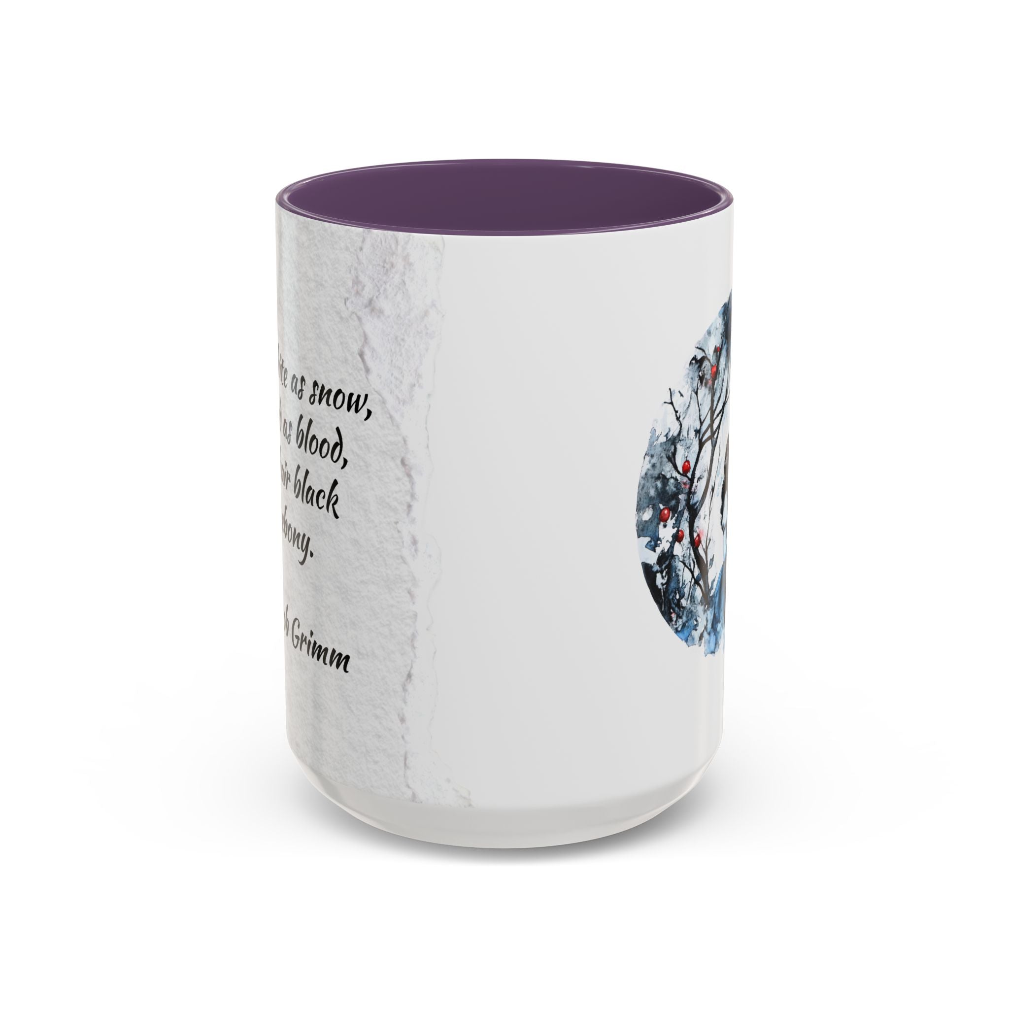 Brother's Grimm Snow White quote  with picture Accent Coffee Mug (11, 15oz) | Fairytale lover's mug