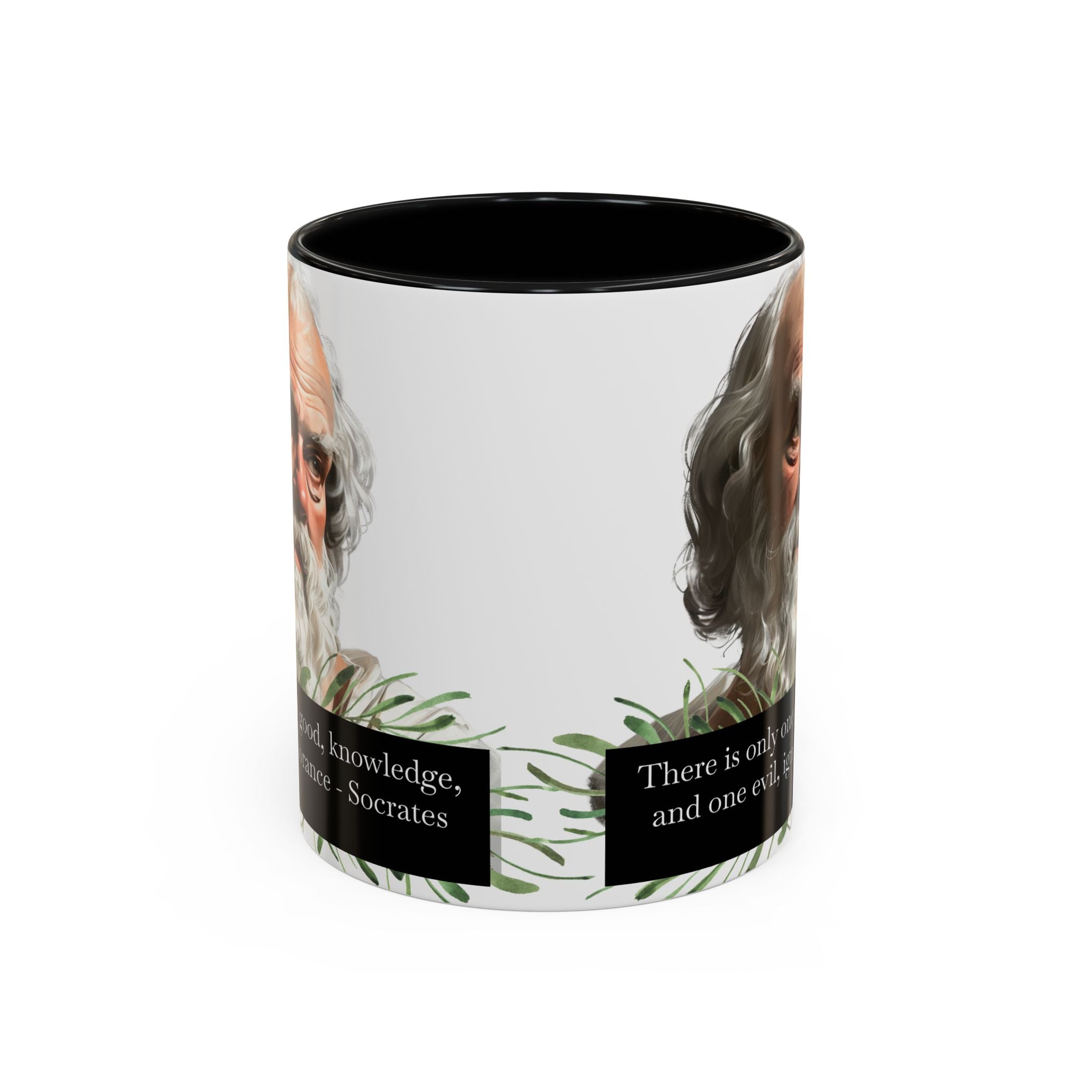 Socrates Quote Good and Evil... Coffee Cup | 11oz, 15oz Accent Mug