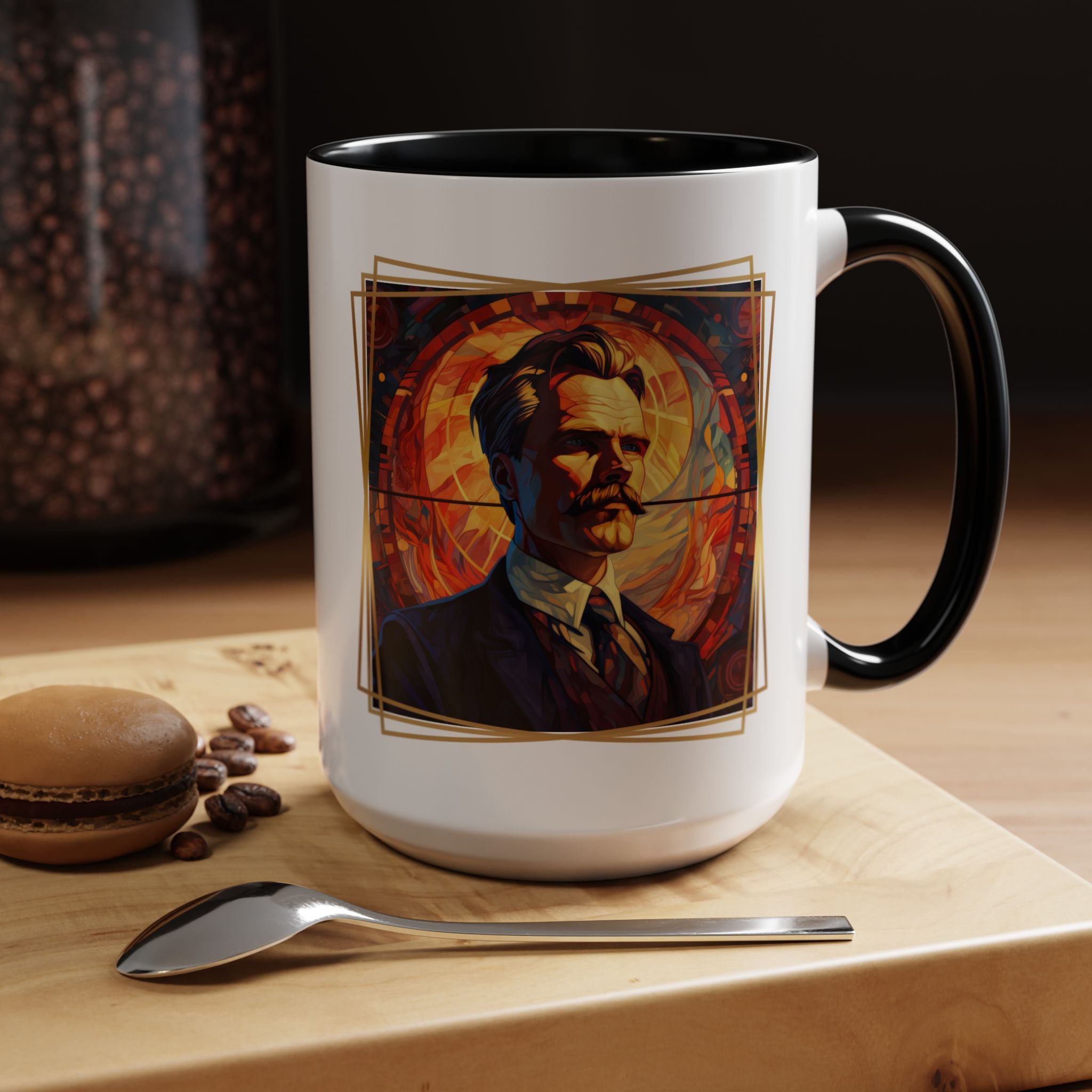 Nietzsche  - Without music, life would be a mistakeQuote Coffee Cup | 11oz, 15oz Accent Mugs for Philosophy Lovers & Thoughtful Gifts