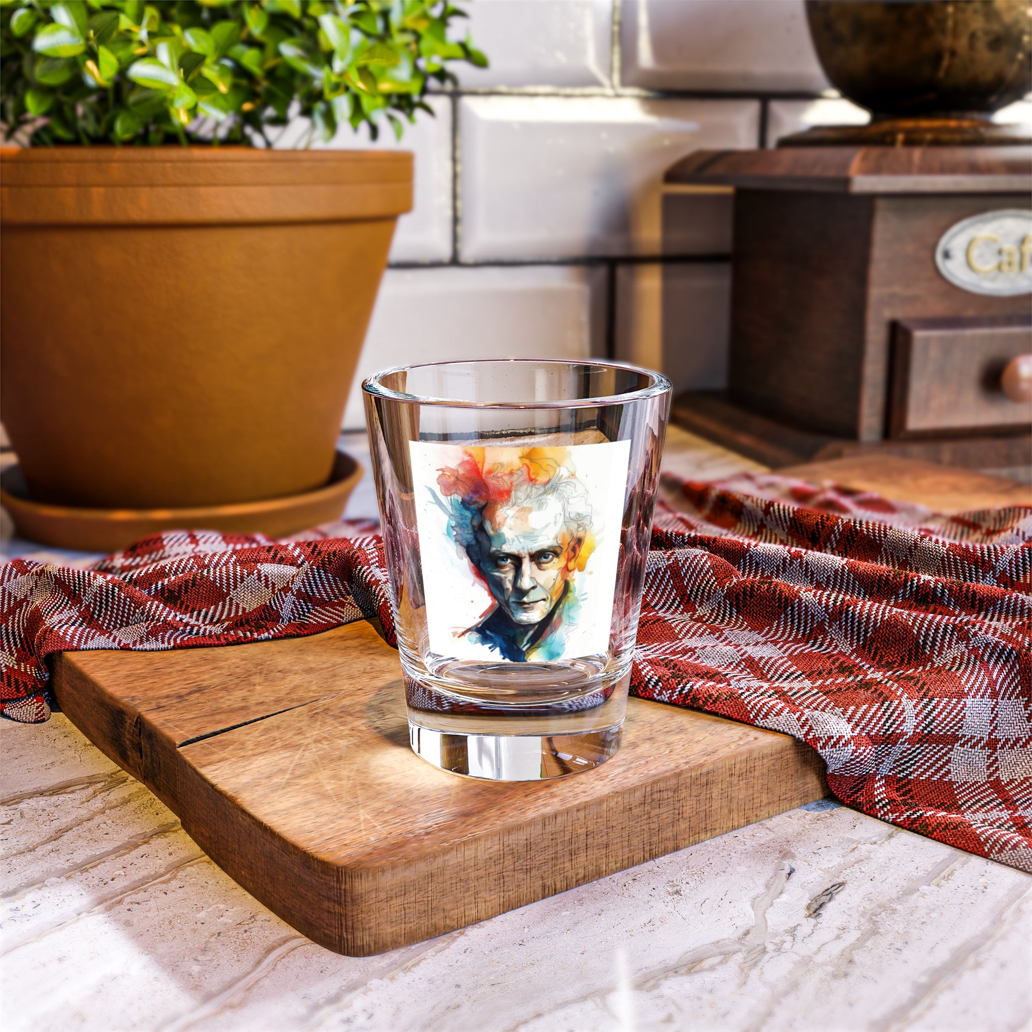 Immanuel Kant - Shot Glass, 1.5oz | Philosopher Shot Glass | Enlightenment transcendental idealism | German Philosophers - Beta Product