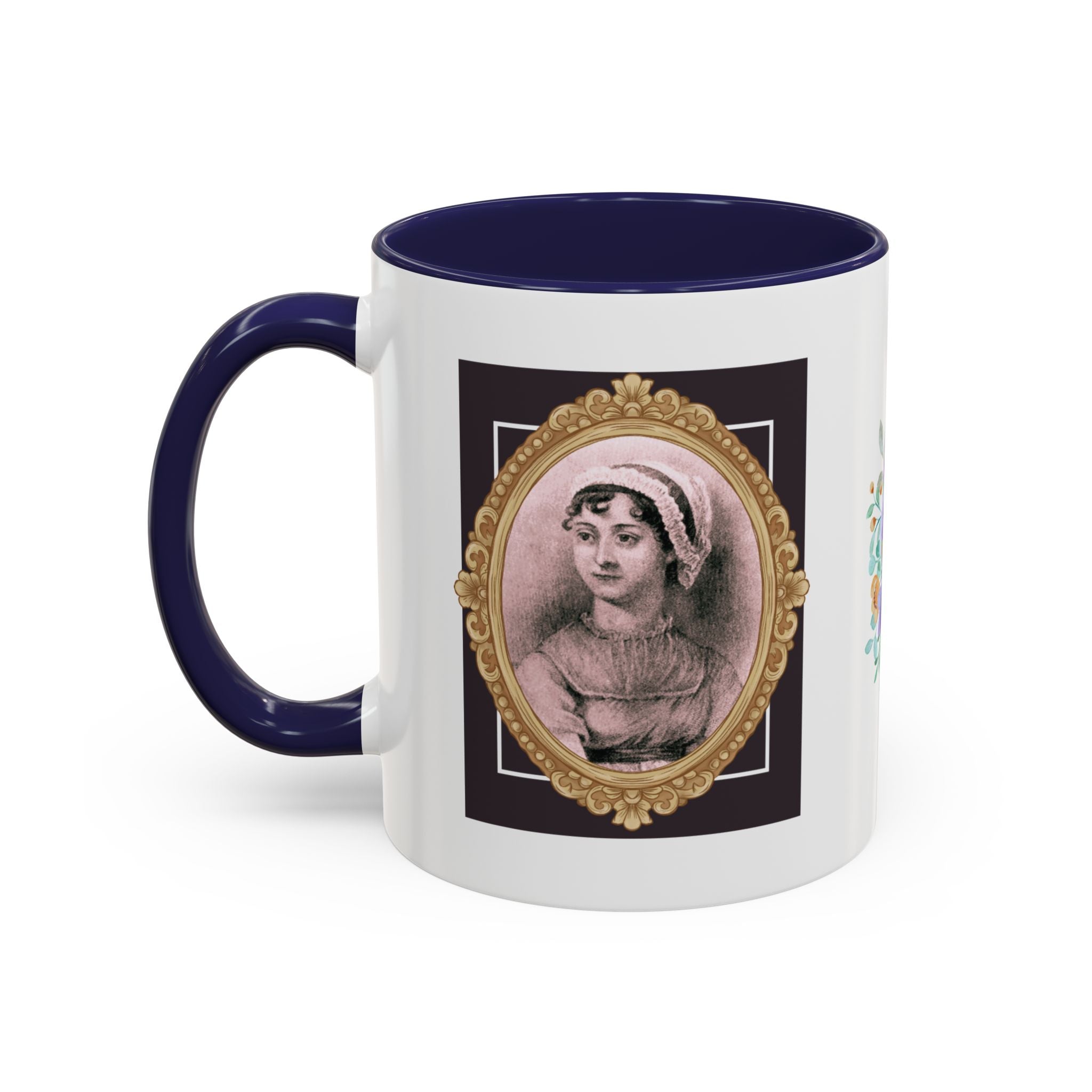 Jane Austen Quote It Is a Truth Universally Acknowledged, That a Single Man in Possession Accent Coffee Mug - 11oz & 15oz Options