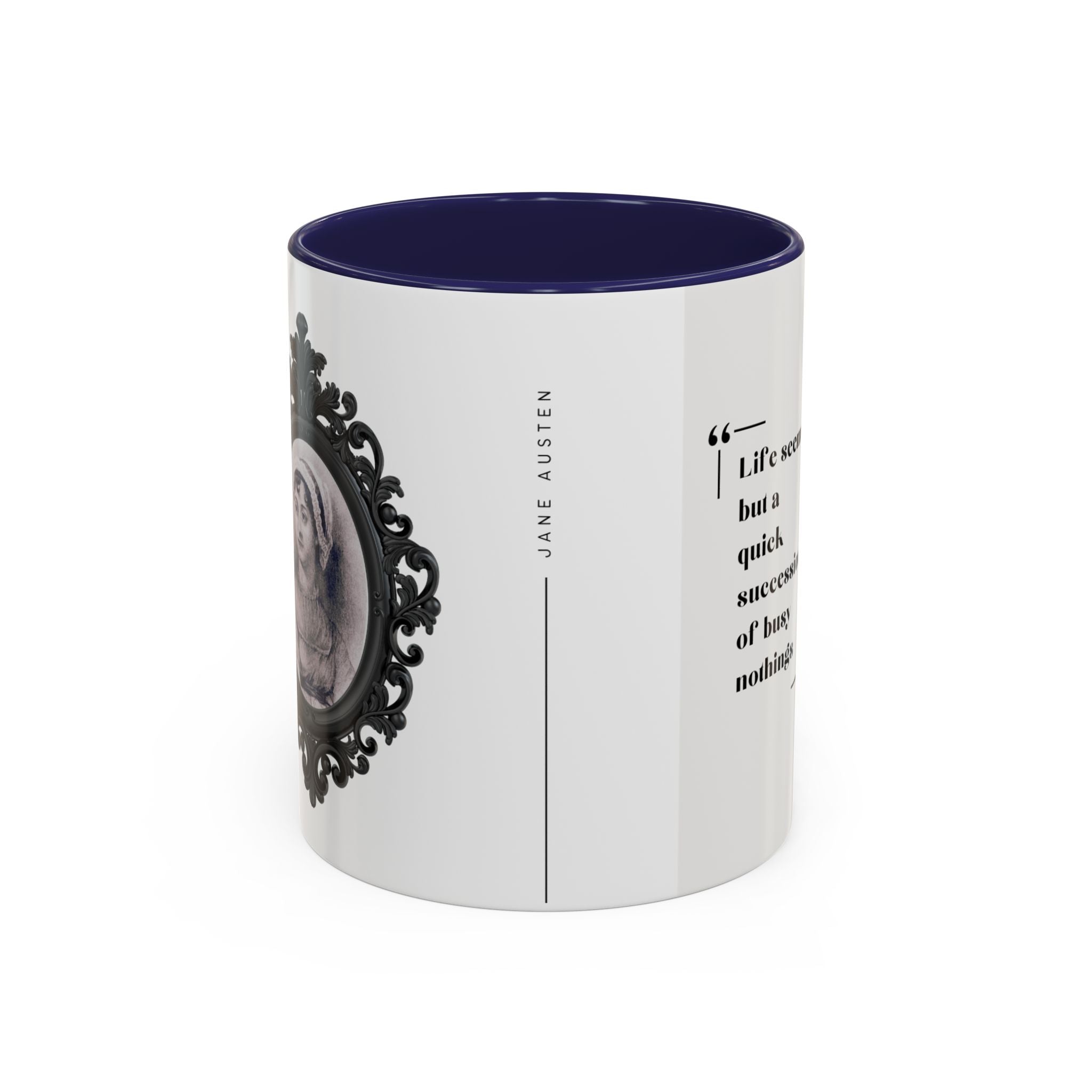 Jane Austen Busy Nothings Quote Coffee Mug | Thoughtful Accent Mug (11, 15oz) | Perfect Gift for Literary Fans