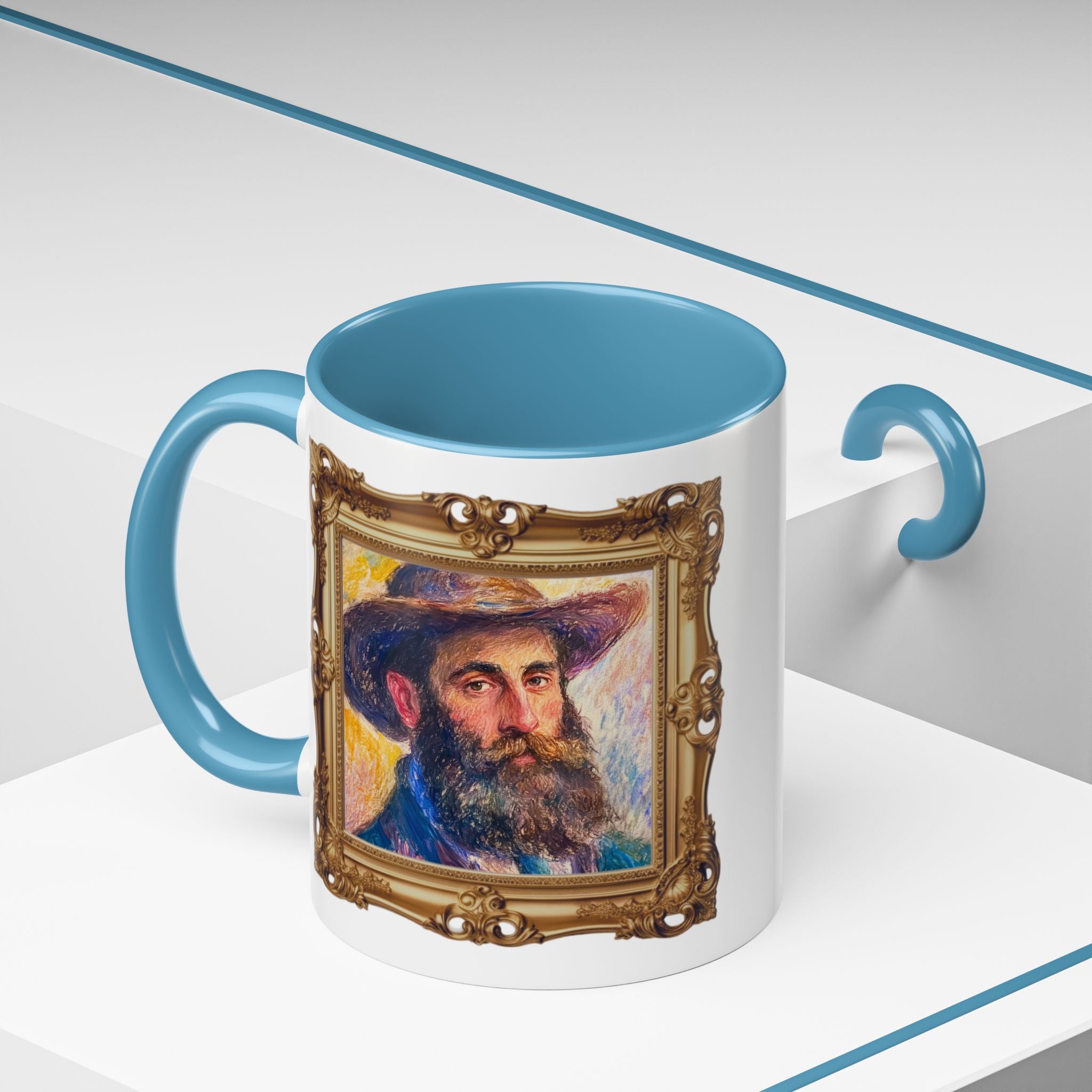 Claude Monet quote - Color is my daylong... - Accent Coffee Mug (11, 15oz) | Impressionist Artist and Artwork