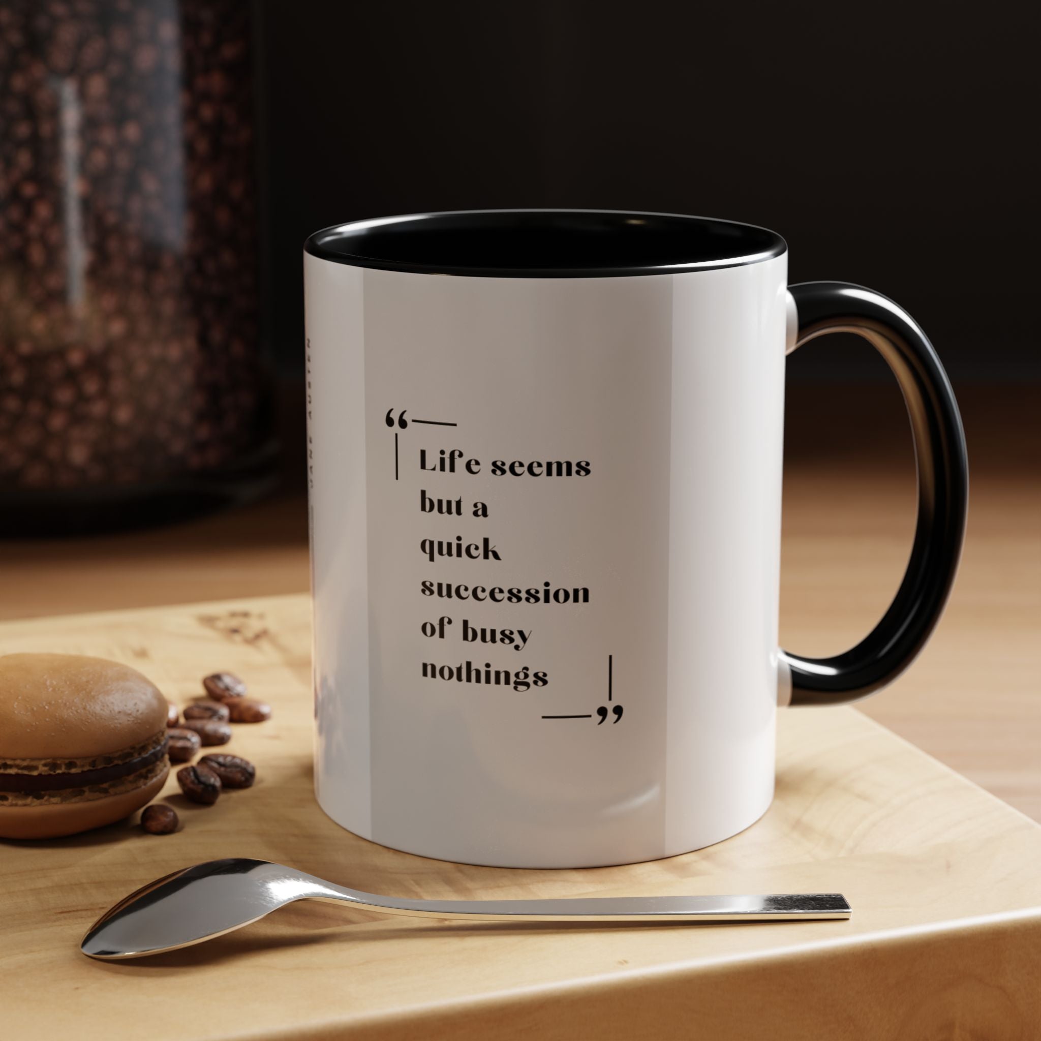 Jane Austen Busy Nothings Quote Coffee Mug | Thoughtful Accent Mug (11, 15oz) | Perfect Gift for Literary Fans