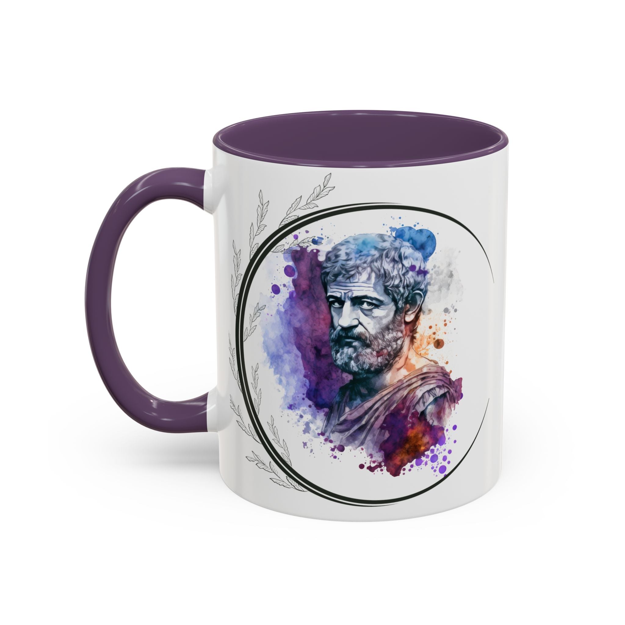 Aristotle What is a Friend Quote Mug | Motivational Philosophy Cup | 11oz, 15oz Accent Mugs for Thinkers & Positivity Lovers