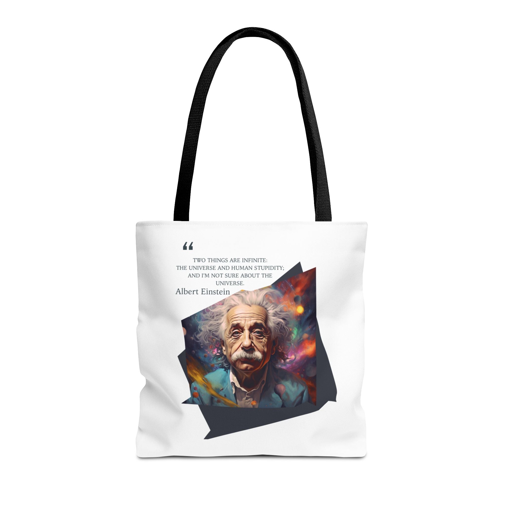 Albert Einstein Infinite Wisdom Quote Humorous Tote Bag