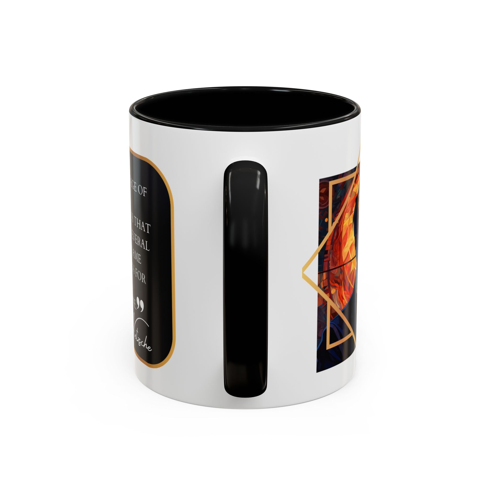 Nietzsche Bad Memory Advantage Quote Coffee Cup | 11oz, 15oz Accent Mugs for Philosophy Lovers & Thoughtful Gifts