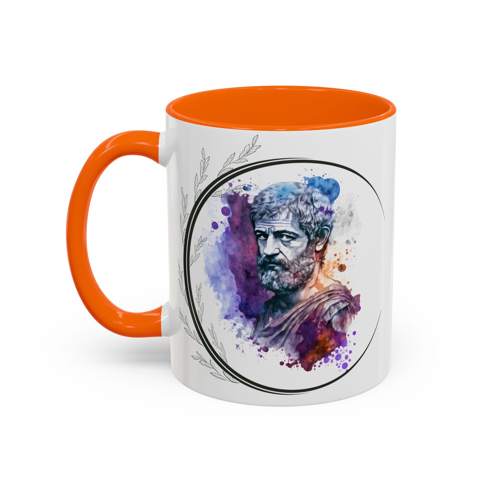 Aristotle What is a Friend Quote Mug | Motivational Philosophy Cup | 11oz, 15oz Accent Mugs for Thinkers & Positivity Lovers