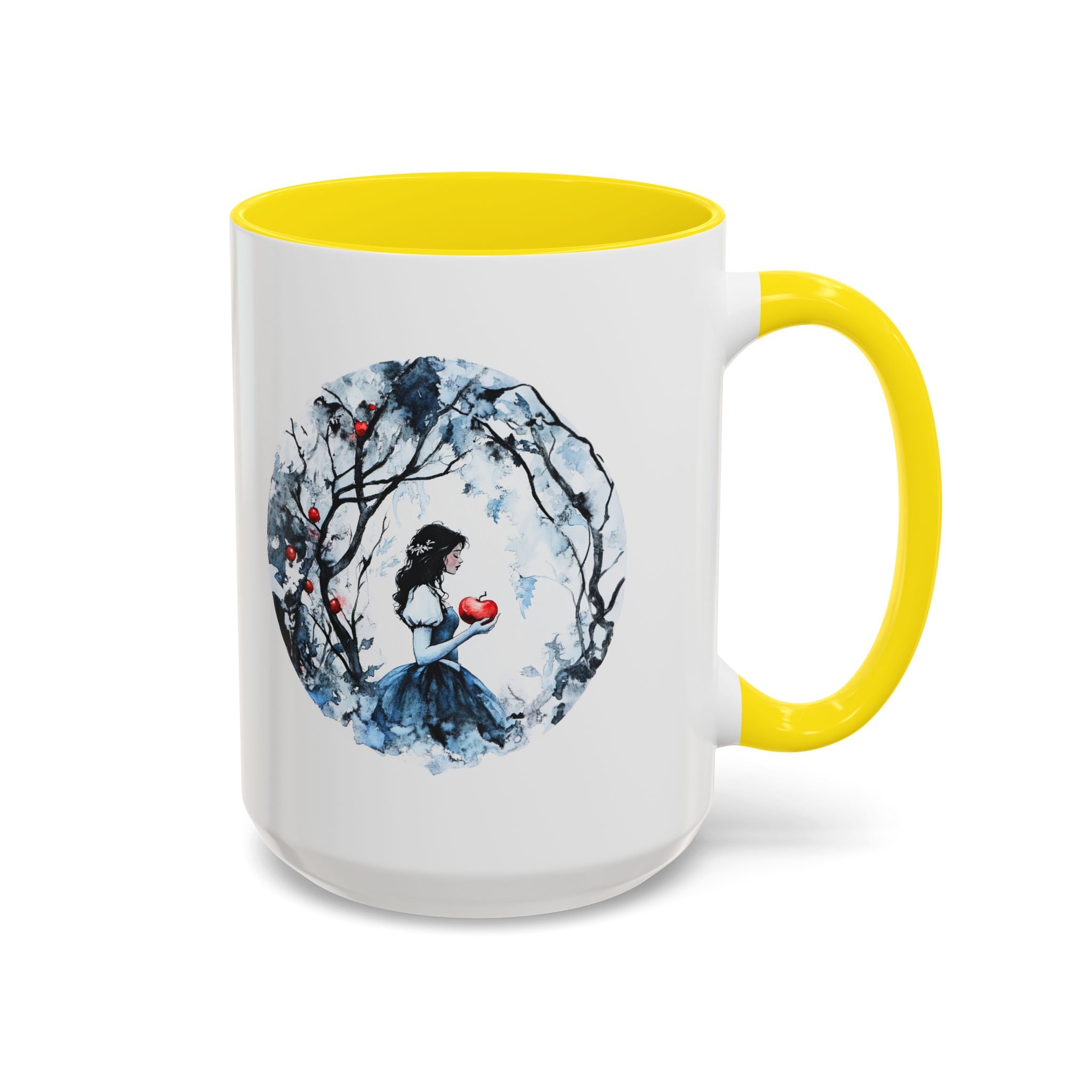Brother's Grimm Snow White quote  with picture Accent Coffee Mug (11, 15oz) | Fairytale lover's mug