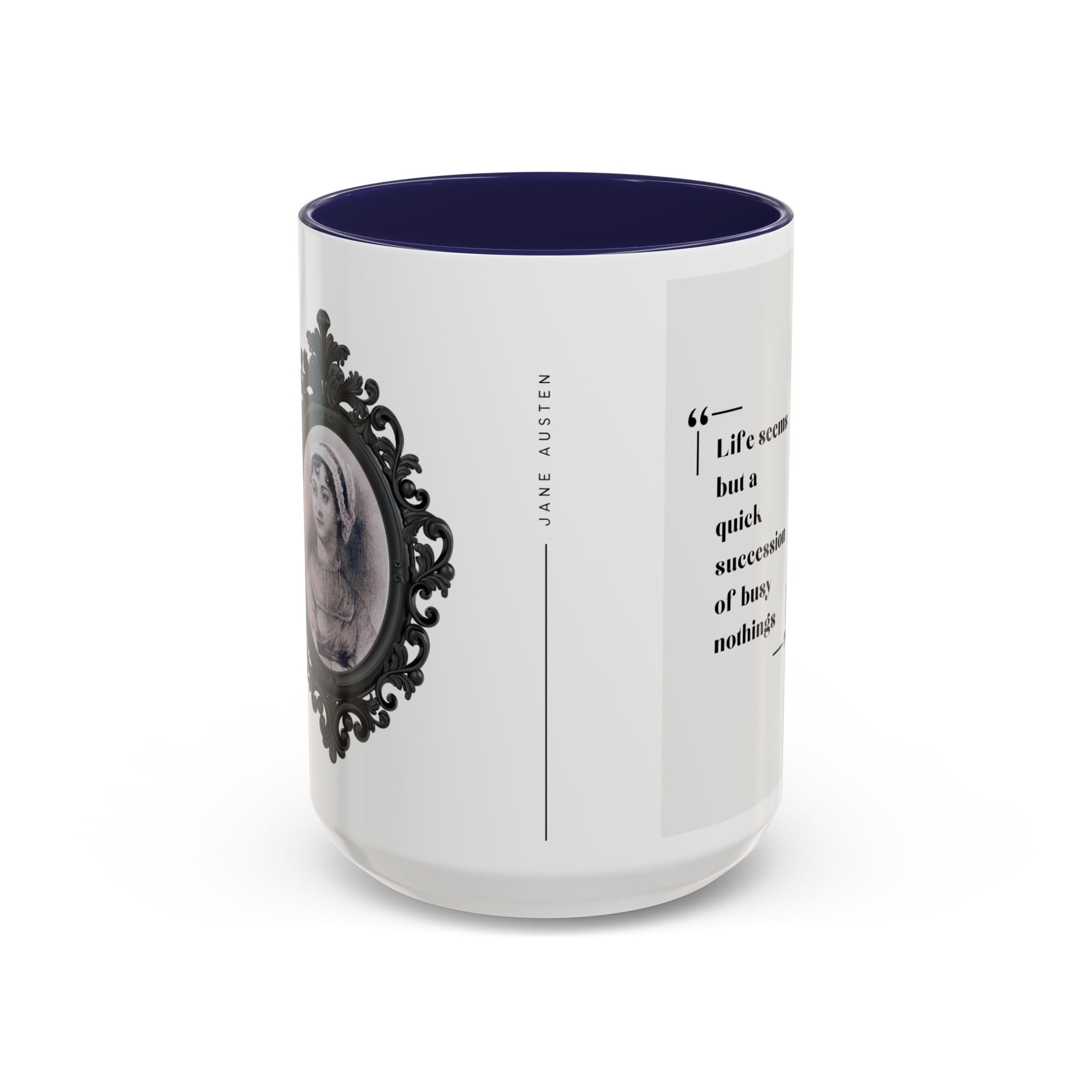 Jane Austen Busy Nothings Quote Coffee Mug | Thoughtful Accent Mug (11, 15oz) | Perfect Gift for Literary Fans