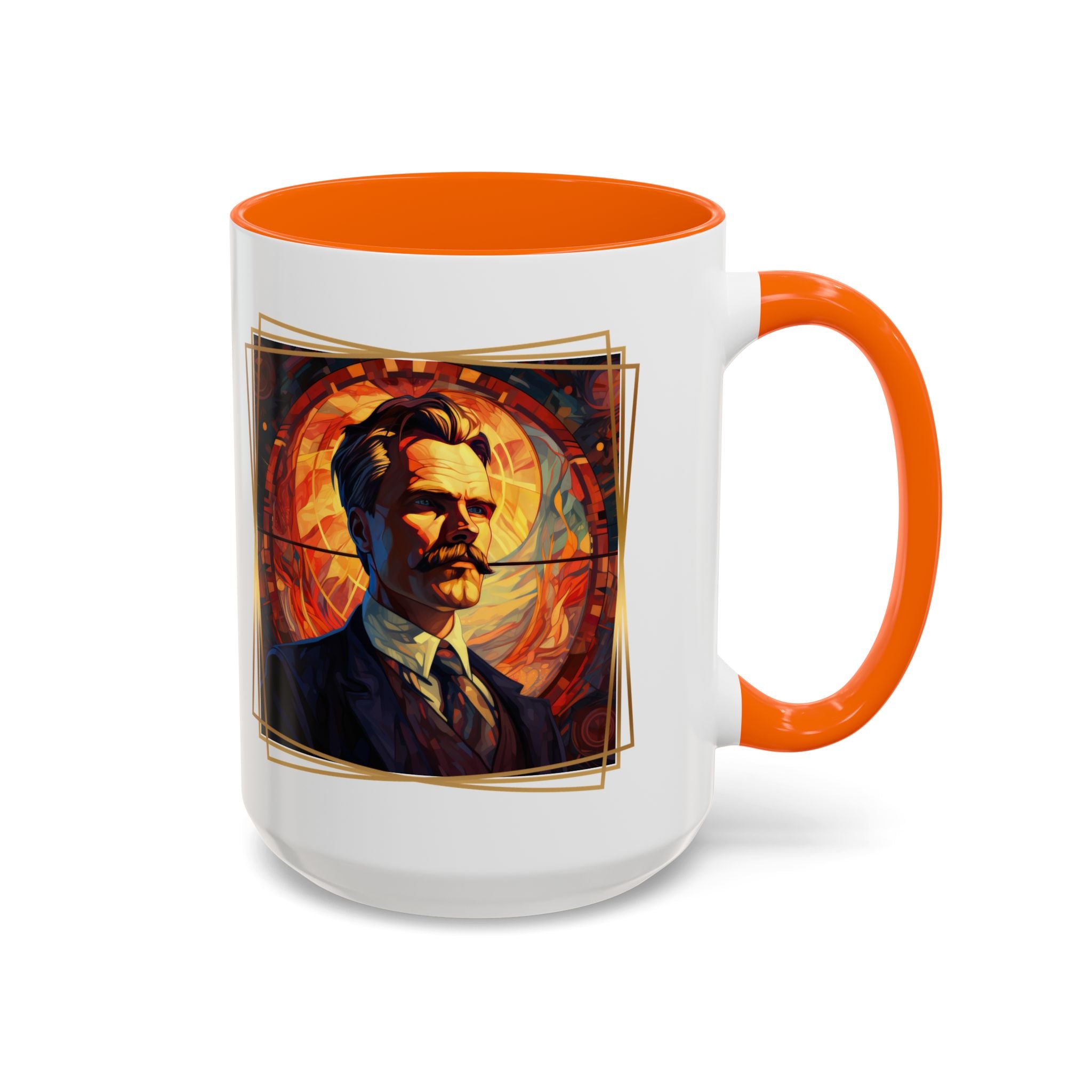 Nietzsche Friendship makes a Marriage Quote Coffee Cup | 11oz, 15oz Accent Mugs for Philosophy Lovers & Thoughtful Gifts