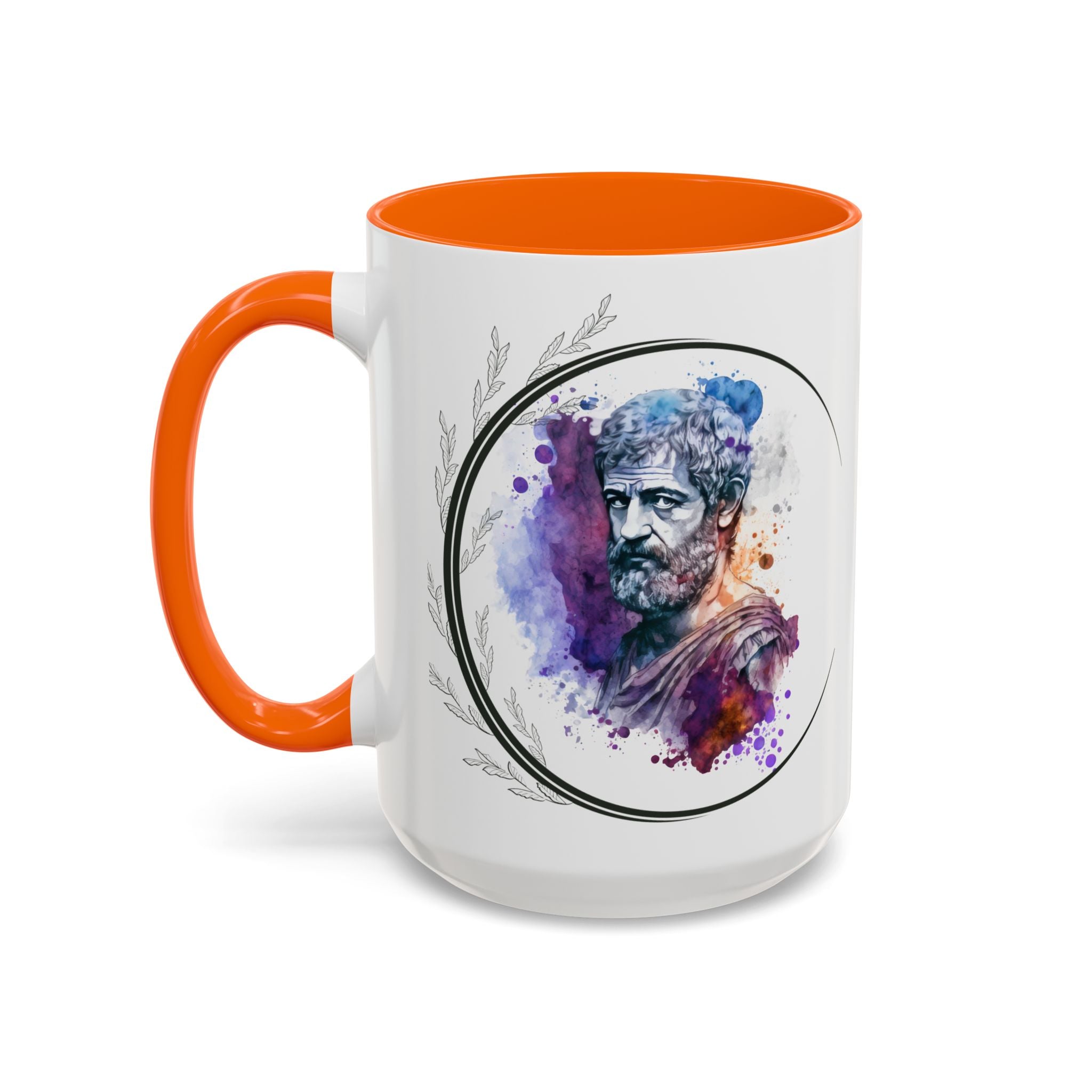 Aristotle What is a Friend Quote Mug | Motivational Philosophy Cup | 11oz, 15oz Accent Mugs for Thinkers & Positivity Lovers