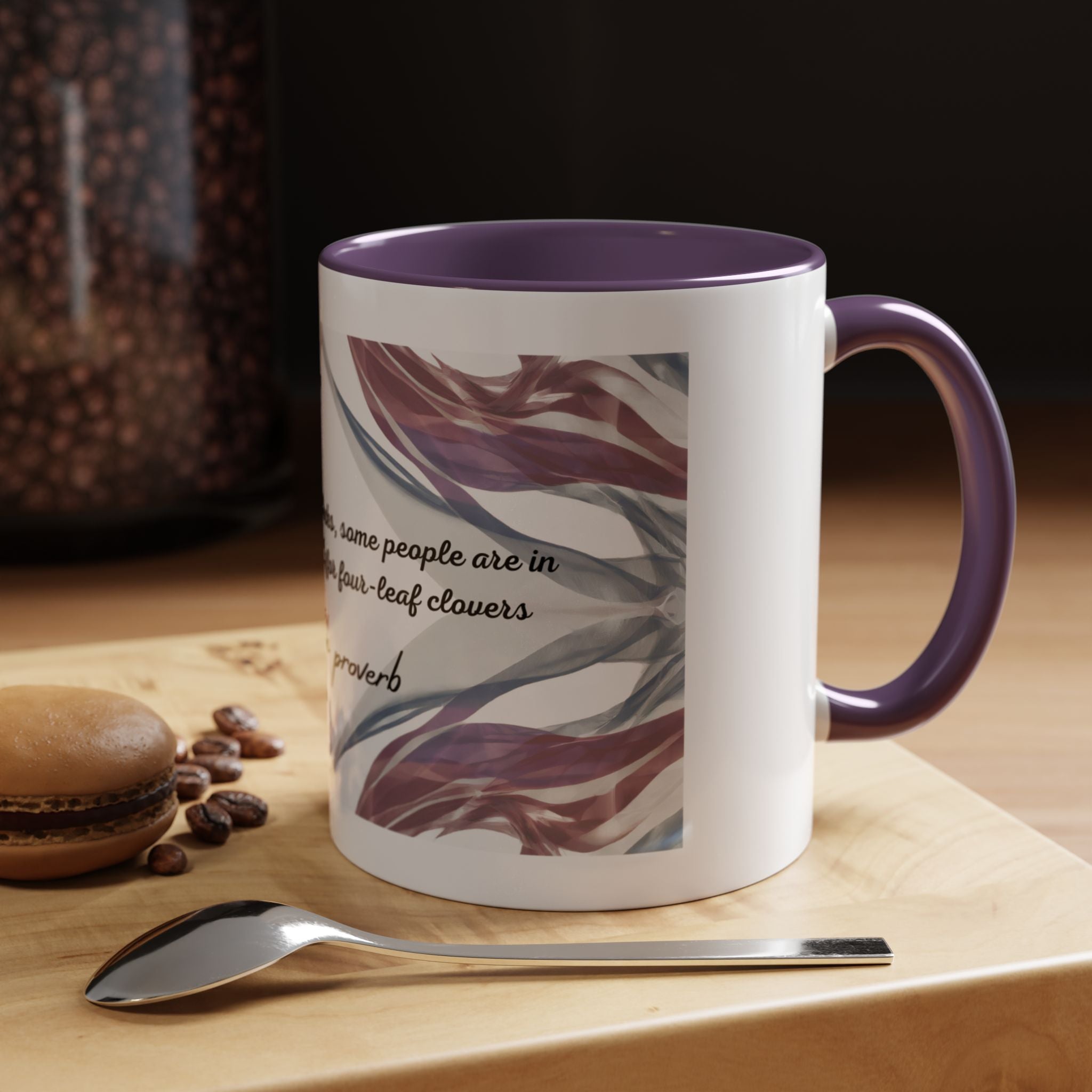 Polish Proverb Opportunity Knocks Mug | Motivational Coffee Cup | 11oz, 15oz Accent Mugs for Inspiration & Success