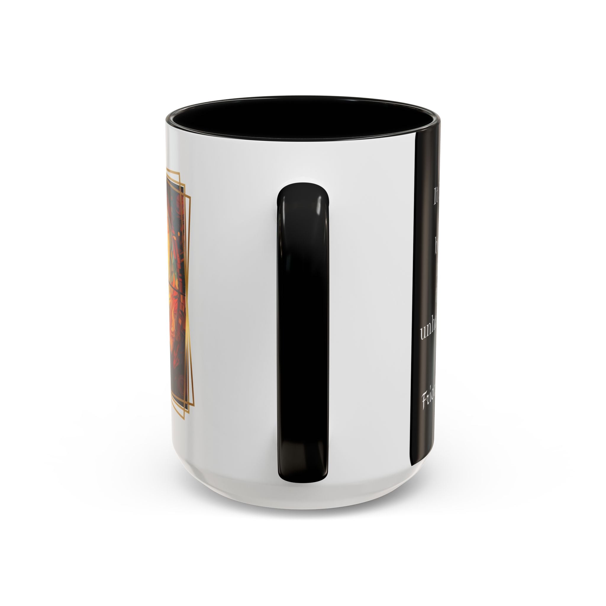 Nietzsche Friendship makes a Marriage Quote Coffee Cup | 11oz, 15oz Accent Mugs for Philosophy Lovers & Thoughtful Gifts