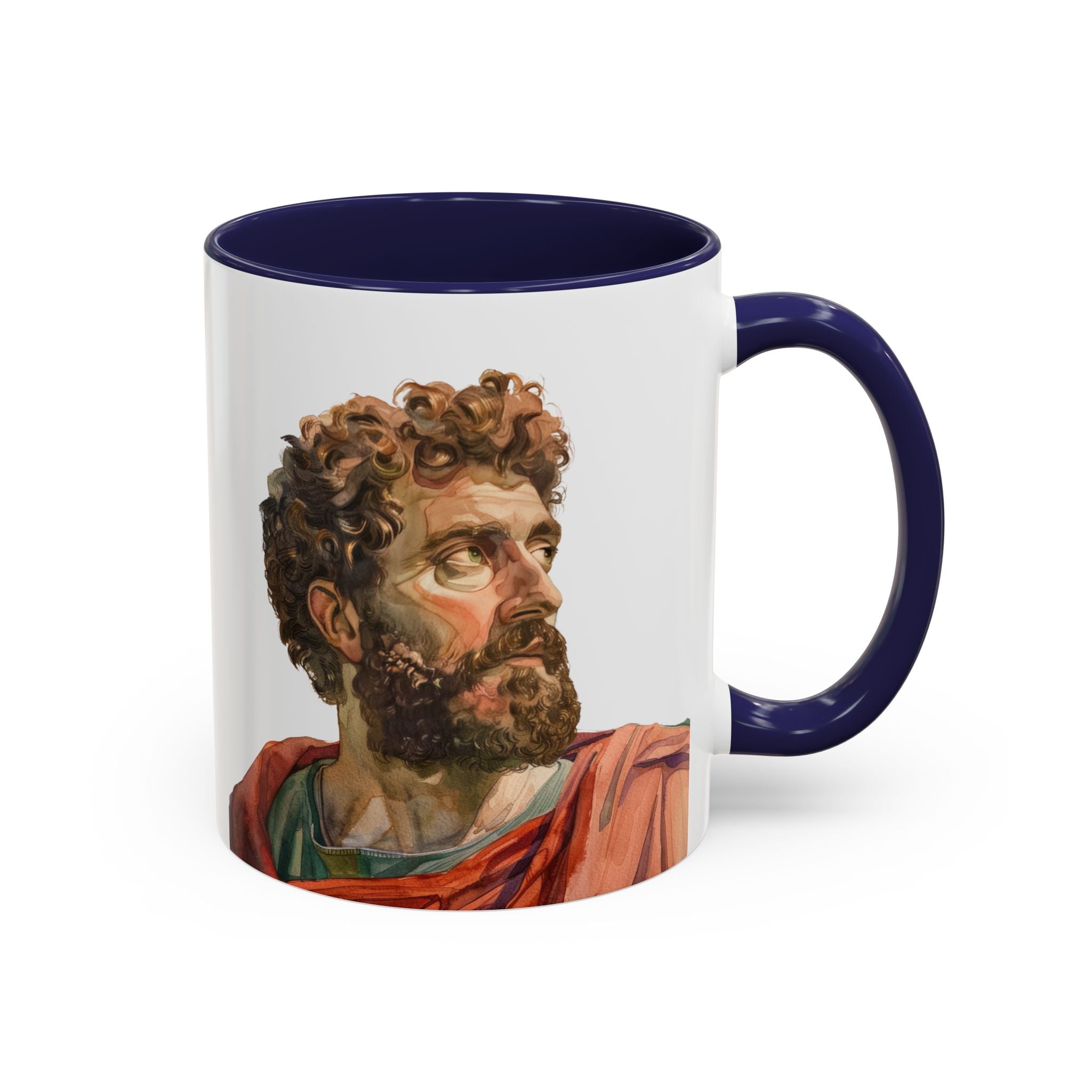 Marcus Aurelius Colour of a Soul Quote Mug | Philosophical Coffee Cup | 11oz, 15oz Accent Mugs for Thinkers| Stoics| Roman Empire