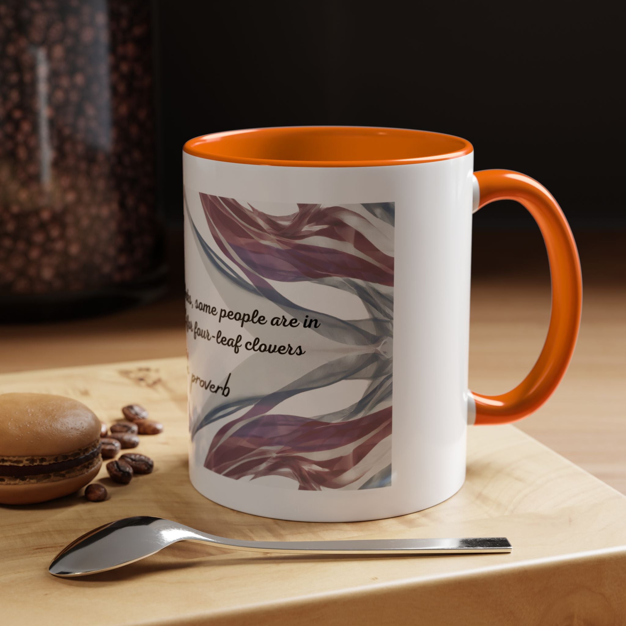 Polish Proverb Opportunity Knocks Mug | Motivational Coffee Cup | 11oz, 15oz Accent Mugs for Inspiration & Success