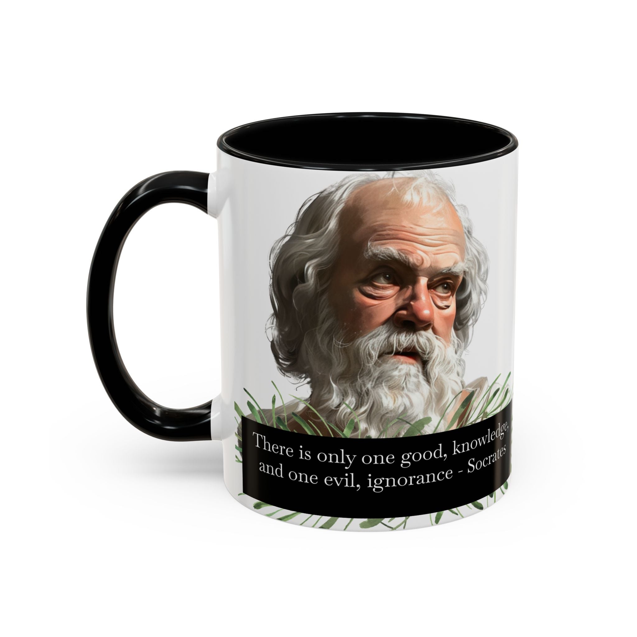 Socrates Quote Good and Evil... Coffee Cup | 11oz, 15oz Accent Mug