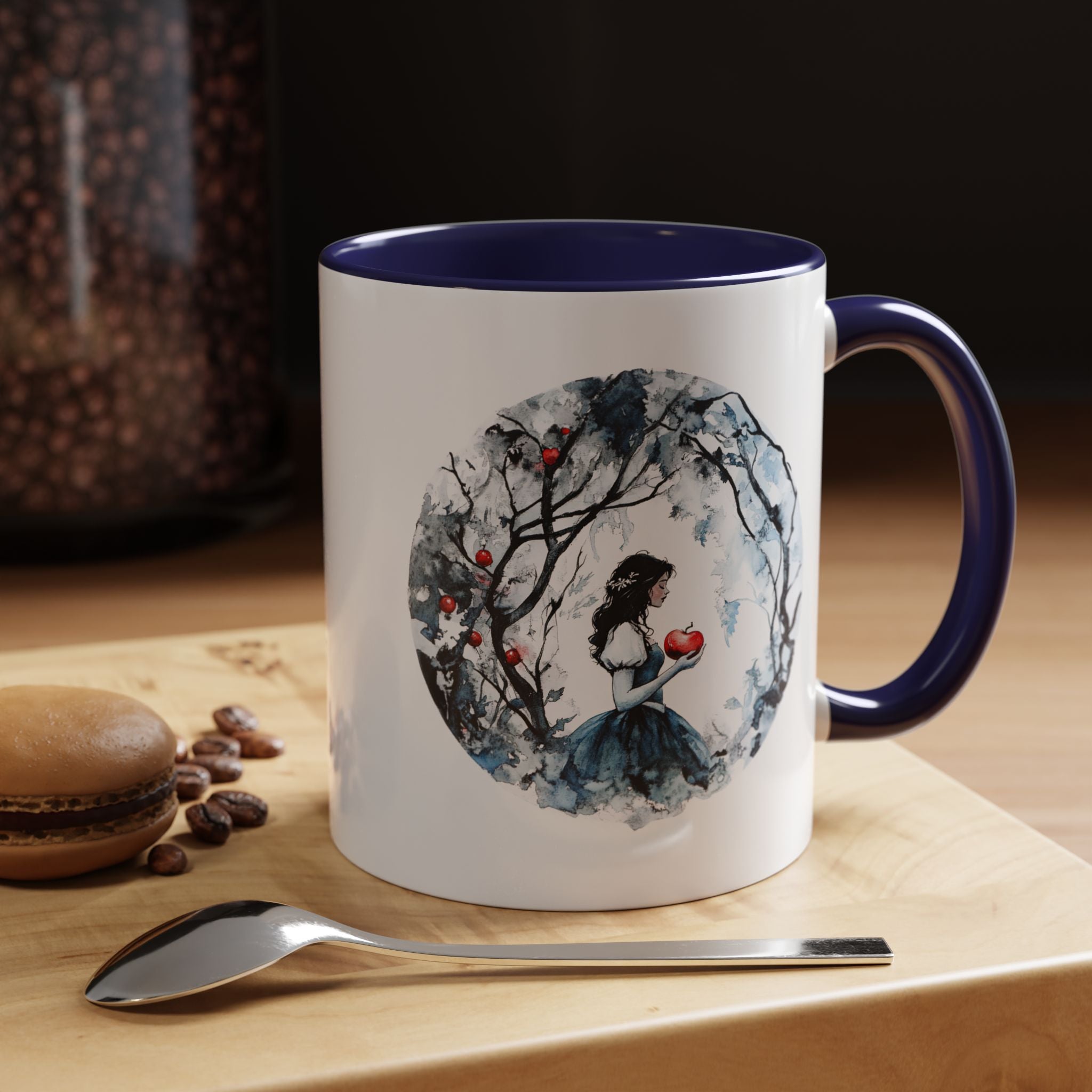 Brother's Grimm Snow White quote  with picture Accent Coffee Mug (11, 15oz) | Fairytale lover's mug