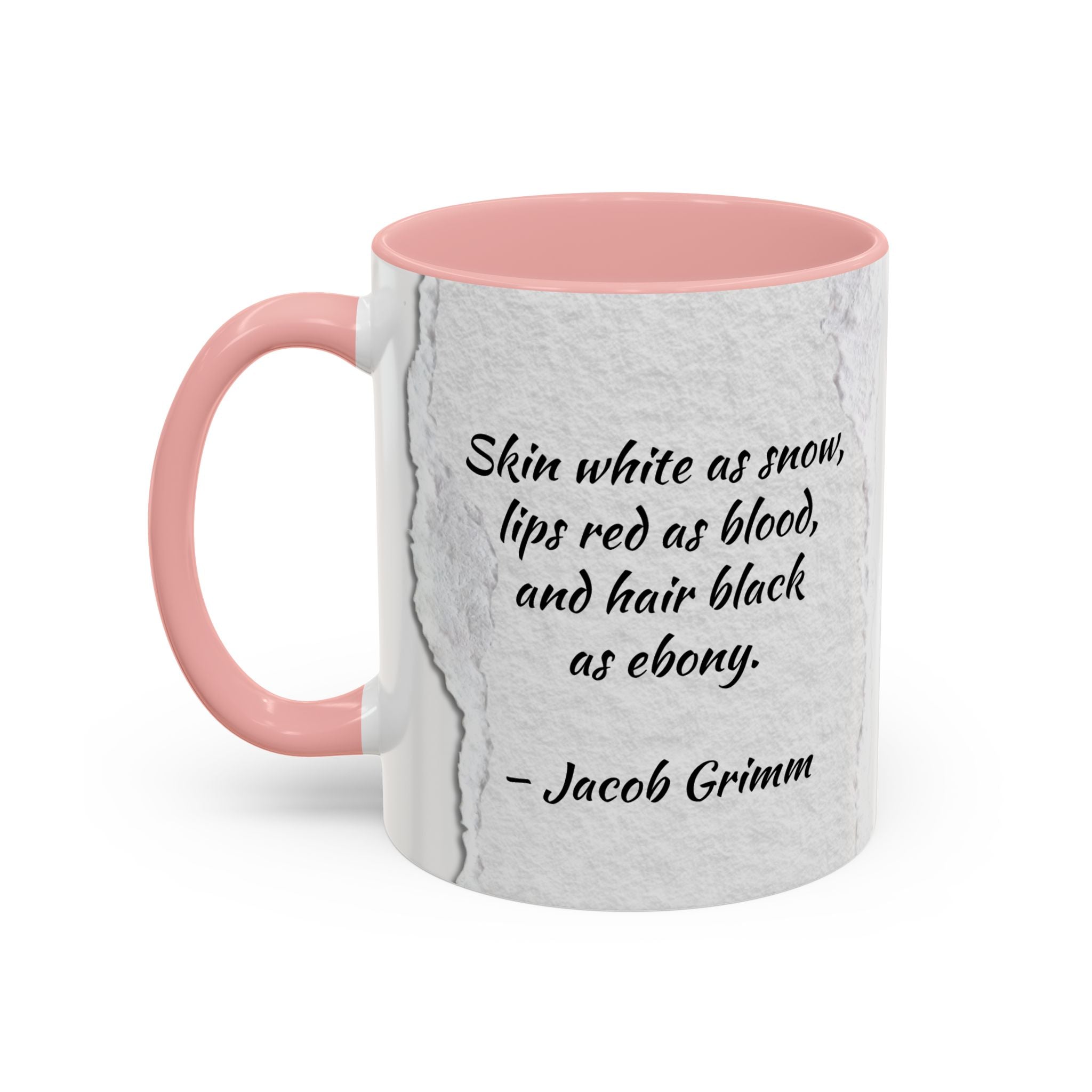 Brother's Grimm Snow White quote  with picture Accent Coffee Mug (11, 15oz) | Fairytale lover's mug