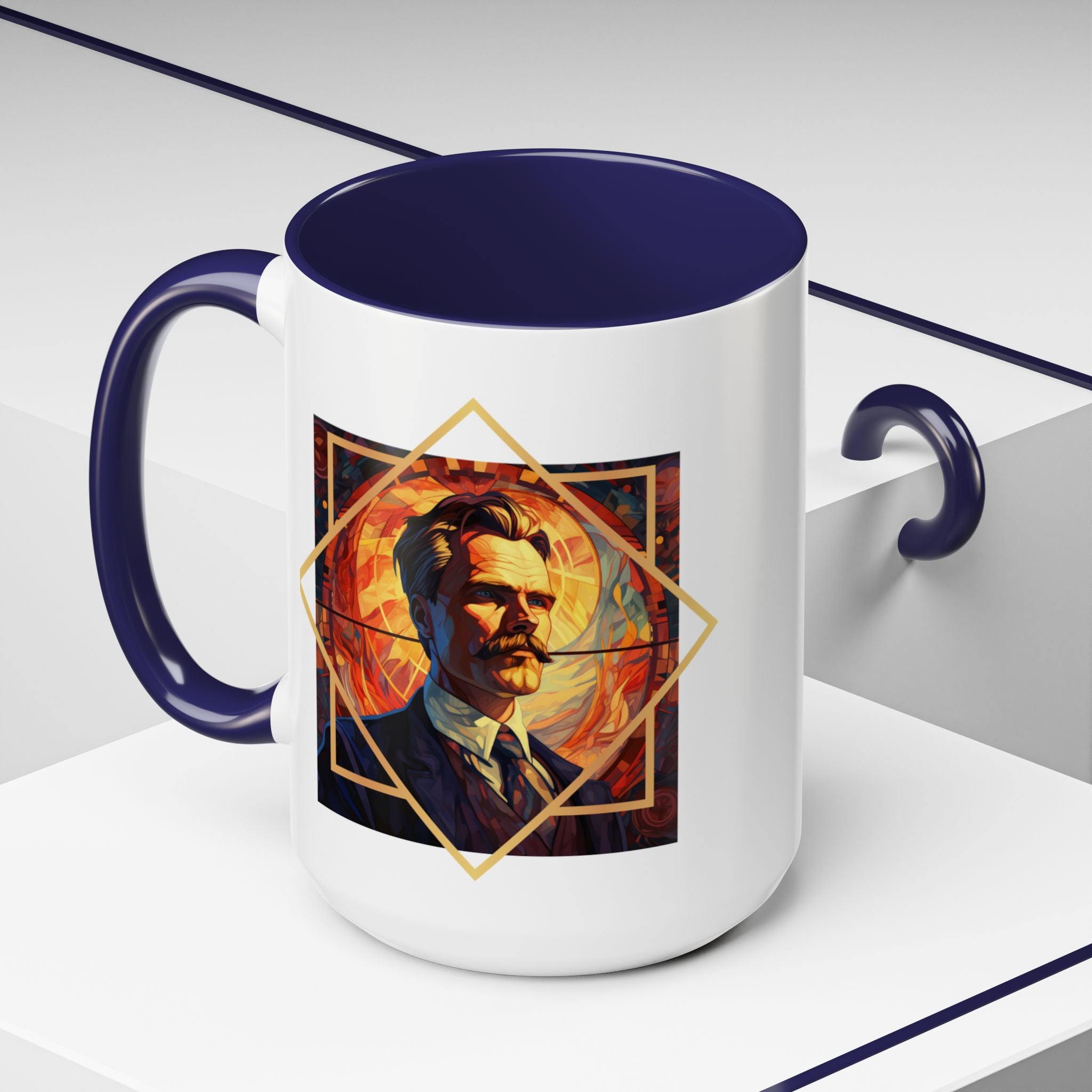 Nietzsche Bad Memory Advantage Quote Coffee Cup | 11oz, 15oz Accent Mugs for Philosophy Lovers & Thoughtful Gifts