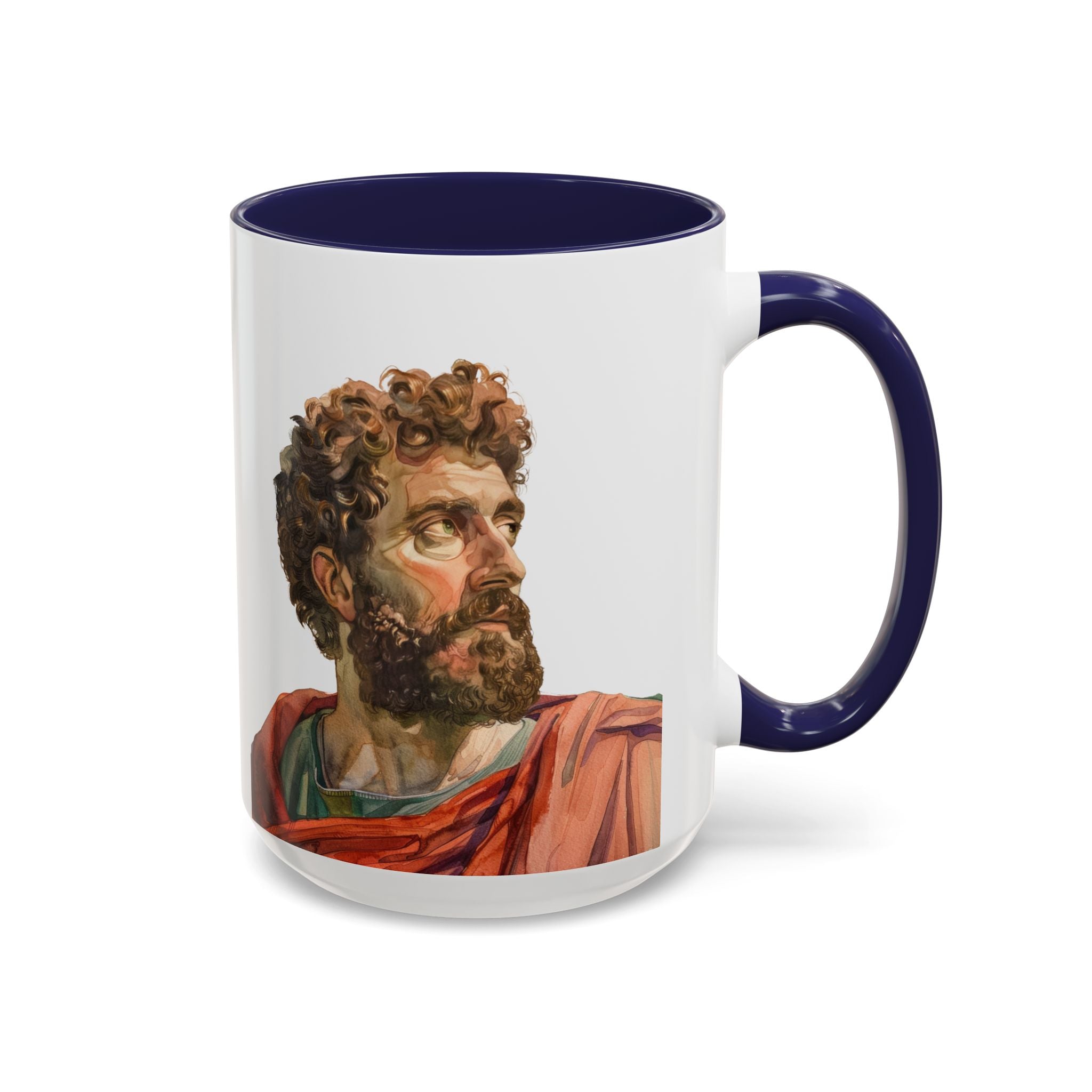 Marcus Aurelius Colour of a Soul Quote Mug | Philosophical Coffee Cup | 11oz, 15oz Accent Mugs for Thinkers| Stoics| Roman Empire