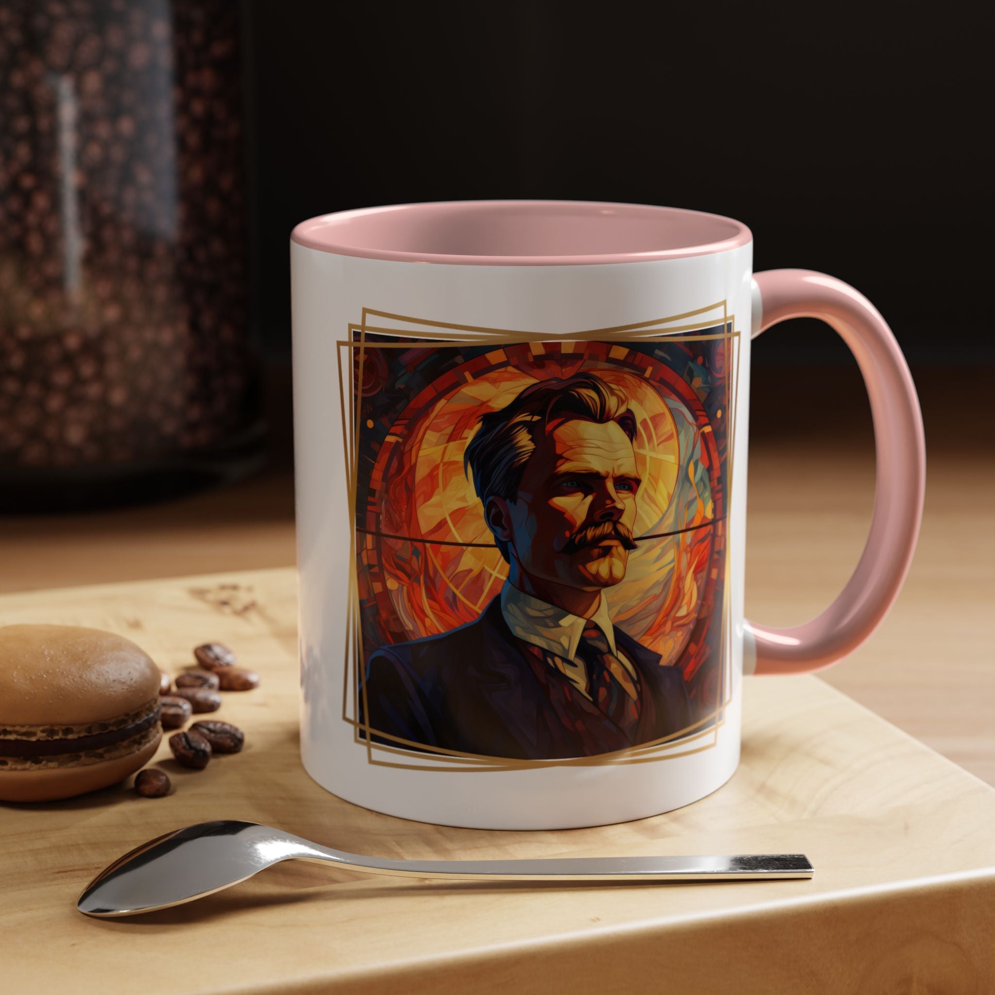 Nietzsche Friendship makes a Marriage Quote Coffee Cup | 11oz, 15oz Accent Mugs for Philosophy Lovers & Thoughtful Gifts