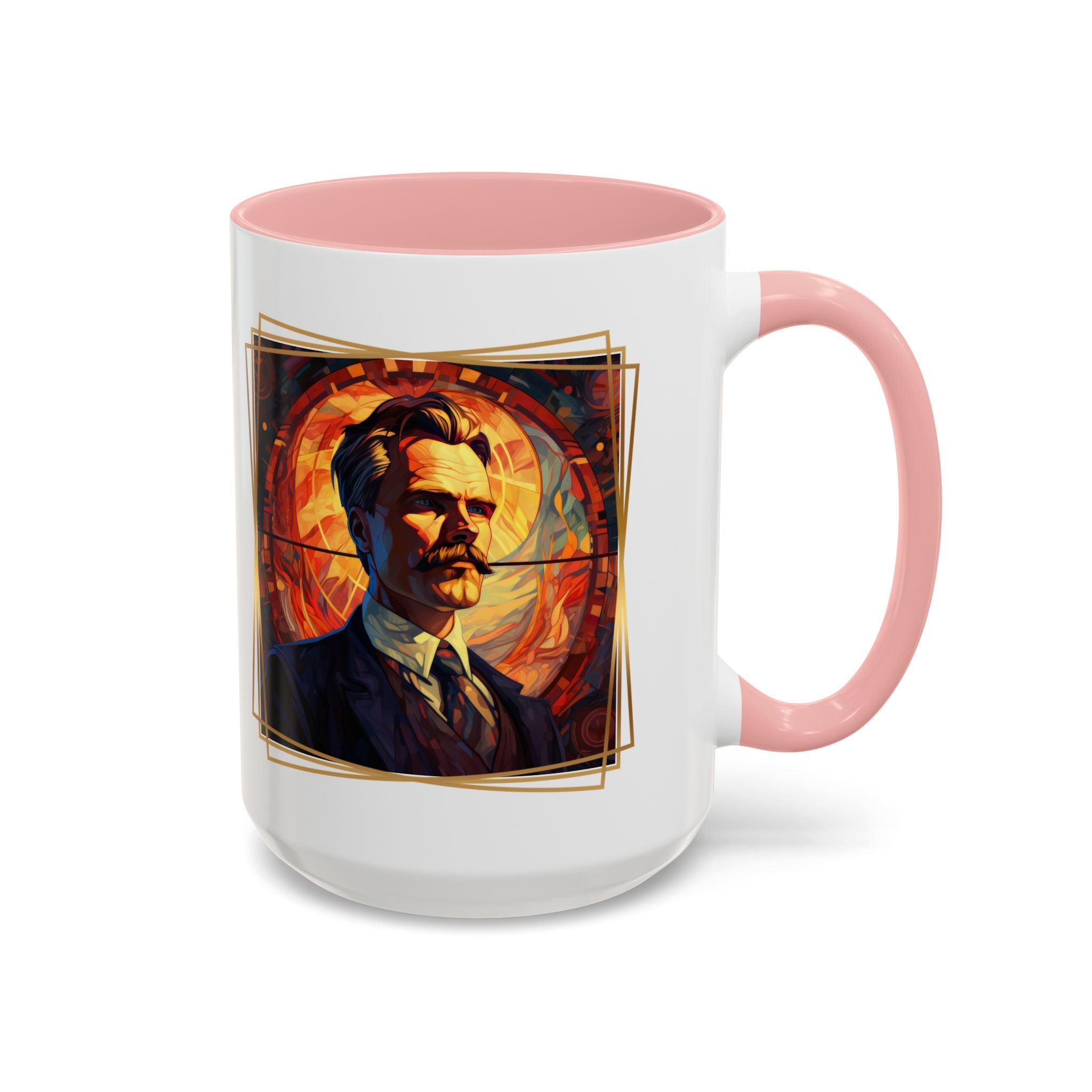 Nietzsche Friendship makes a Marriage Quote Coffee Cup | 11oz, 15oz Accent Mugs for Philosophy Lovers & Thoughtful Gifts