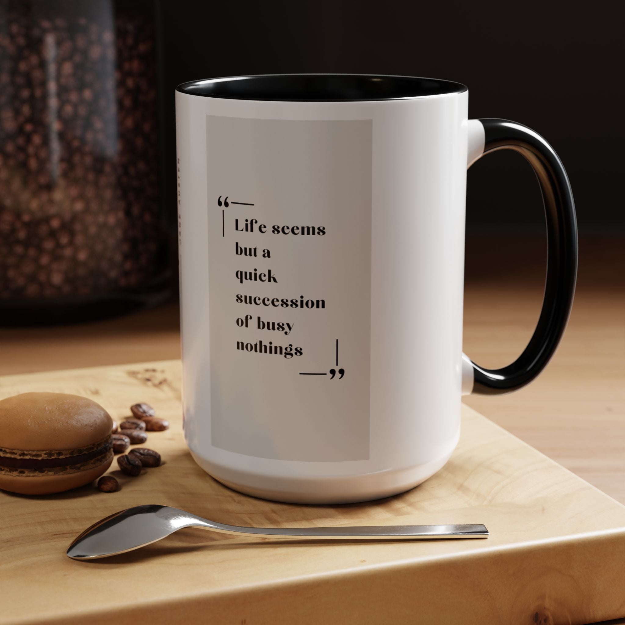 Jane Austen Busy Nothings Quote Coffee Mug | Thoughtful Accent Mug (11, 15oz) | Perfect Gift for Literary Fans