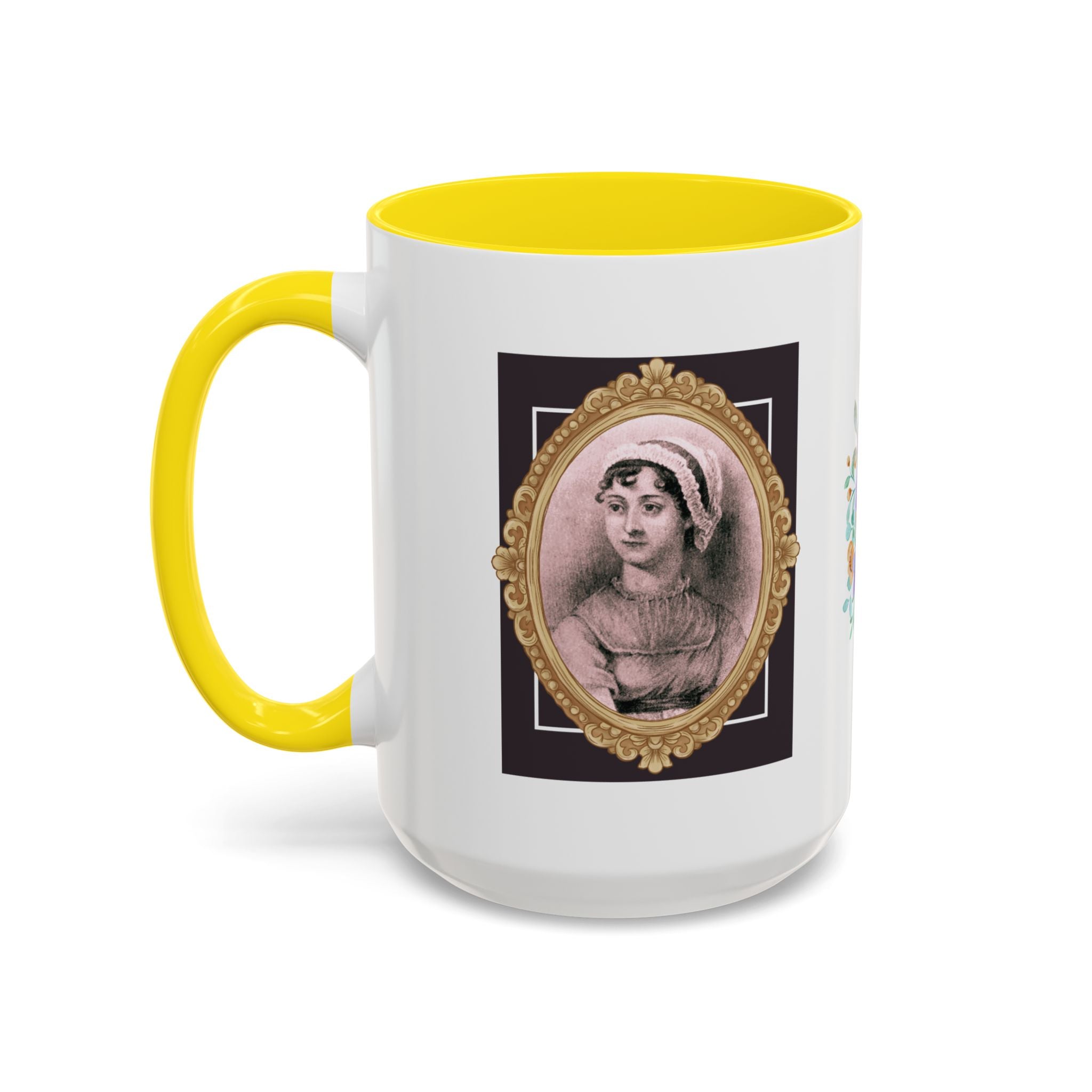 Jane Austen Quote It Is a Truth Universally Acknowledged, That a Single Man in Possession Accent Coffee Mug - 11oz & 15oz Options