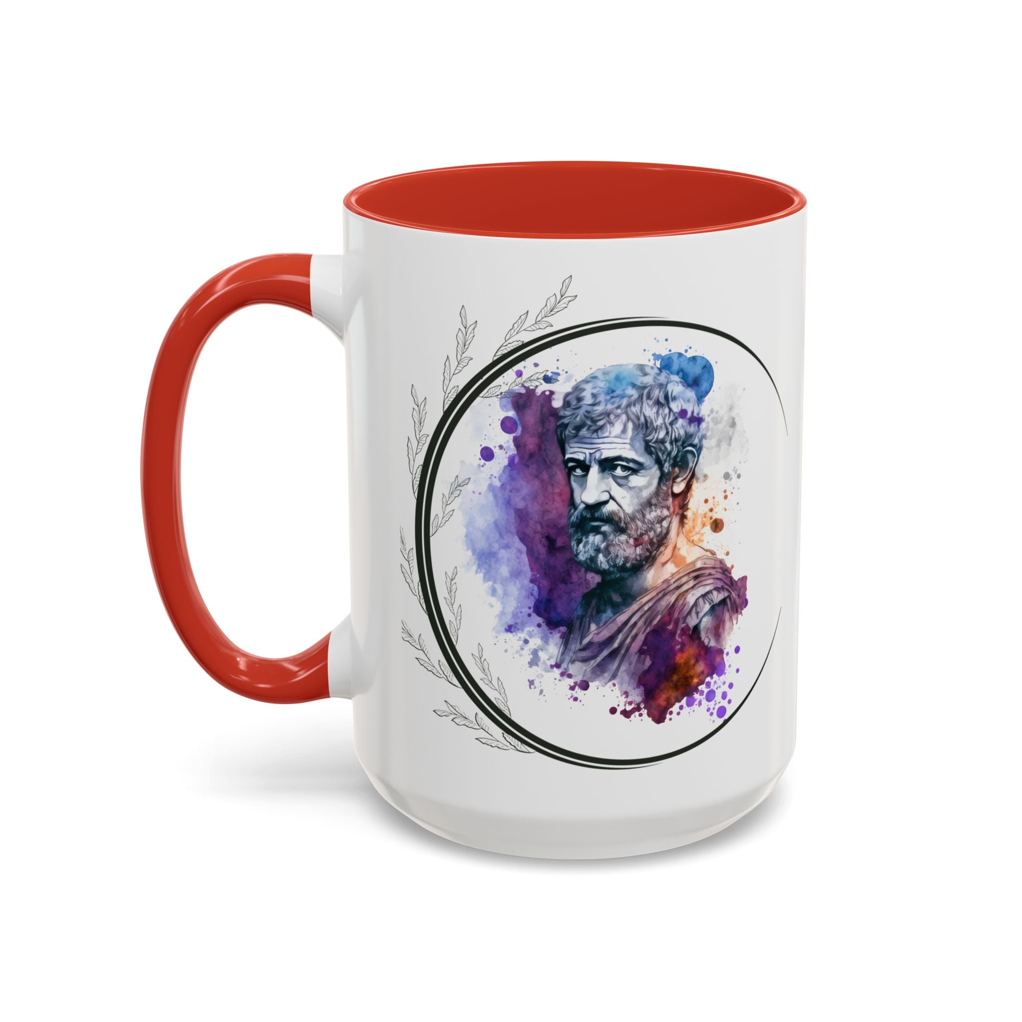 Aristotle What is a Friend Quote Mug | Motivational Philosophy Cup | 11oz, 15oz Accent Mugs for Thinkers & Positivity Lovers