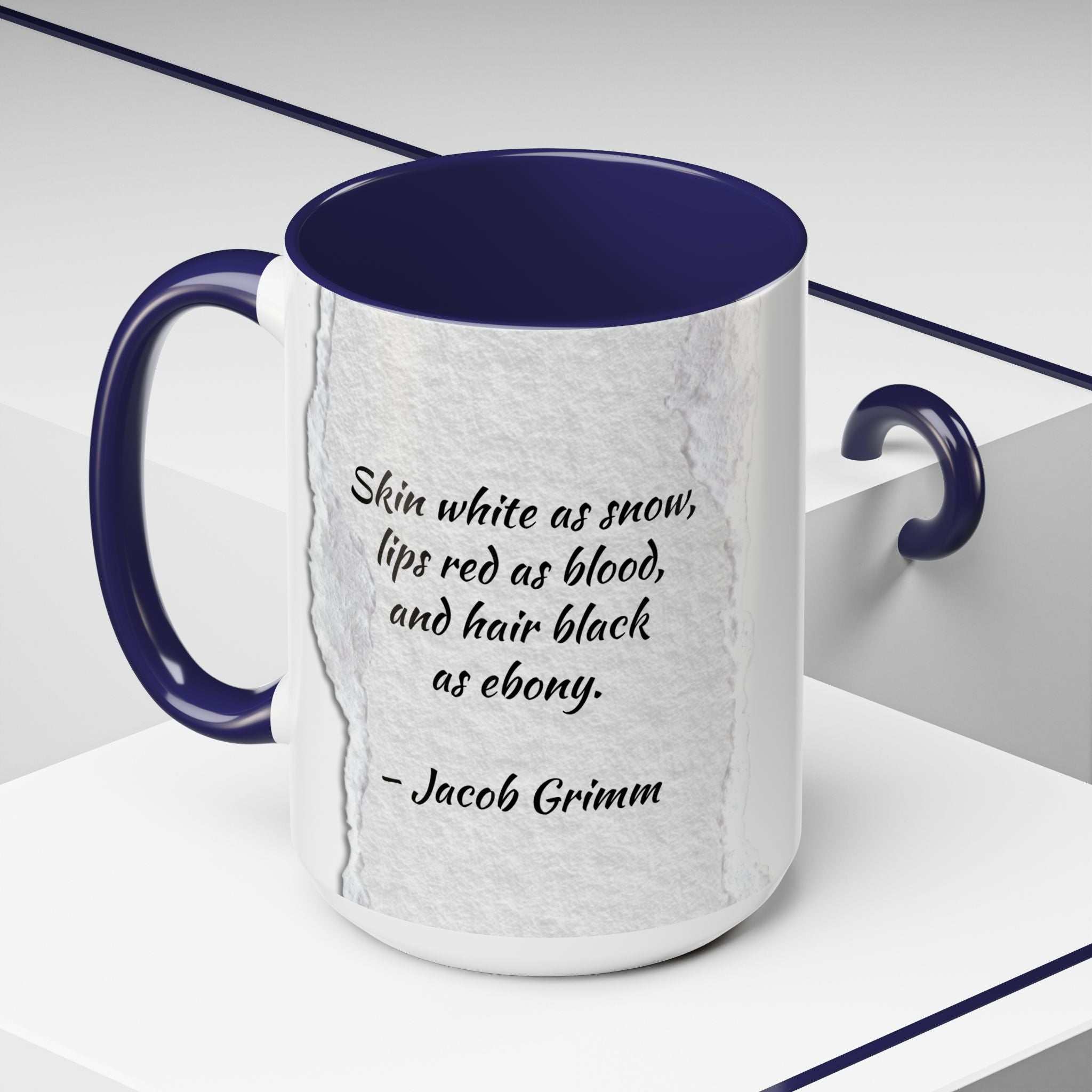 Brother's Grimm Snow White quote  with picture Accent Coffee Mug (11, 15oz) | Fairytale lover's mug