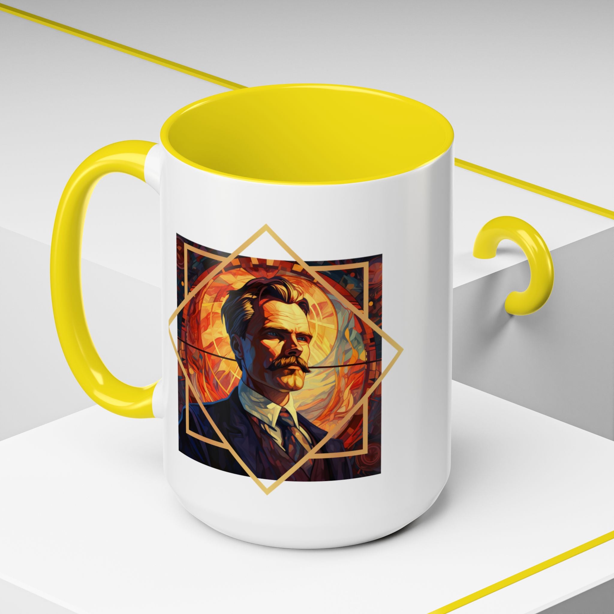 Nietzsche Bad Memory Advantage Quote Coffee Cup | 11oz, 15oz Accent Mugs for Philosophy Lovers & Thoughtful Gifts