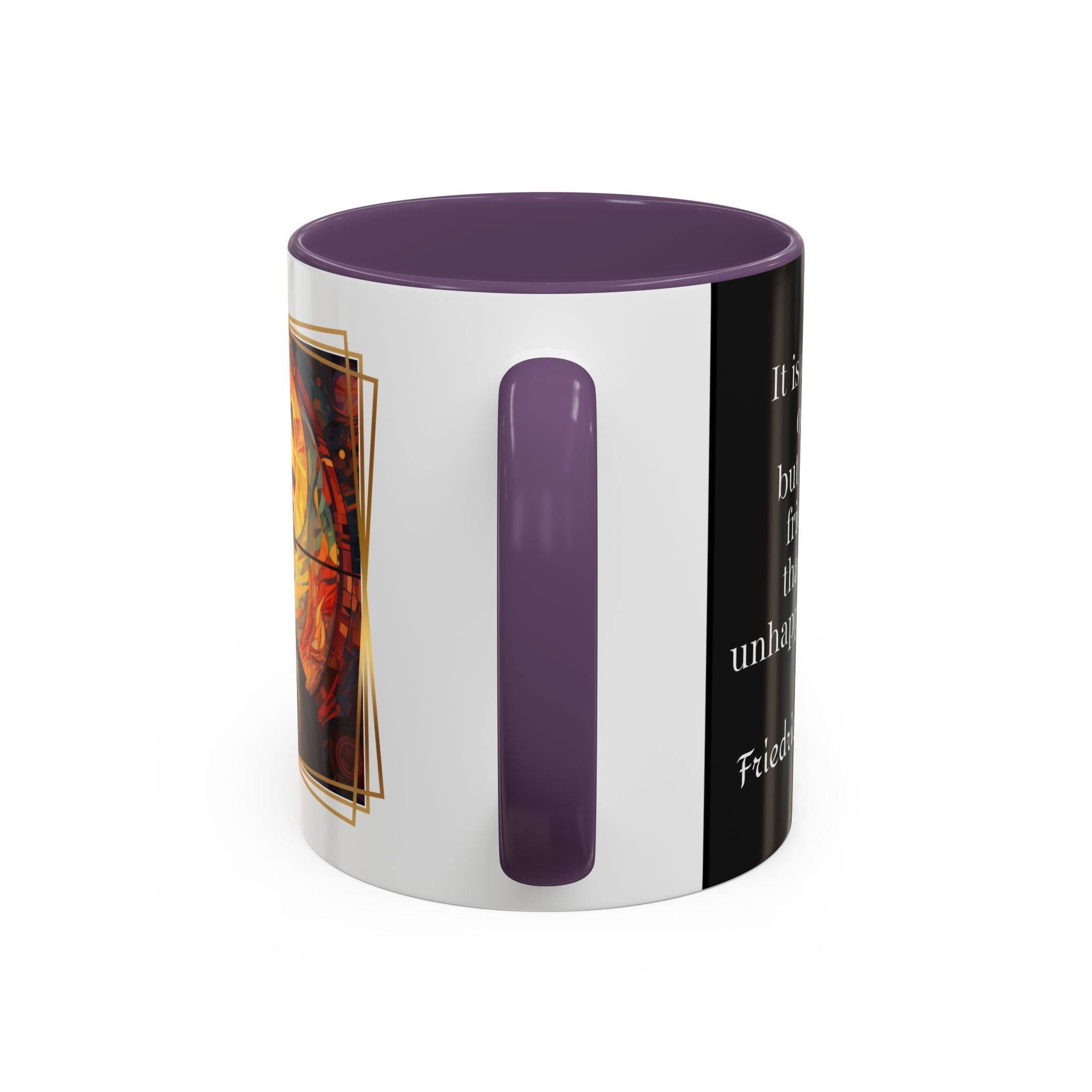 Nietzsche Friendship makes a Marriage Quote Coffee Cup | 11oz, 15oz Accent Mugs for Philosophy Lovers & Thoughtful Gifts