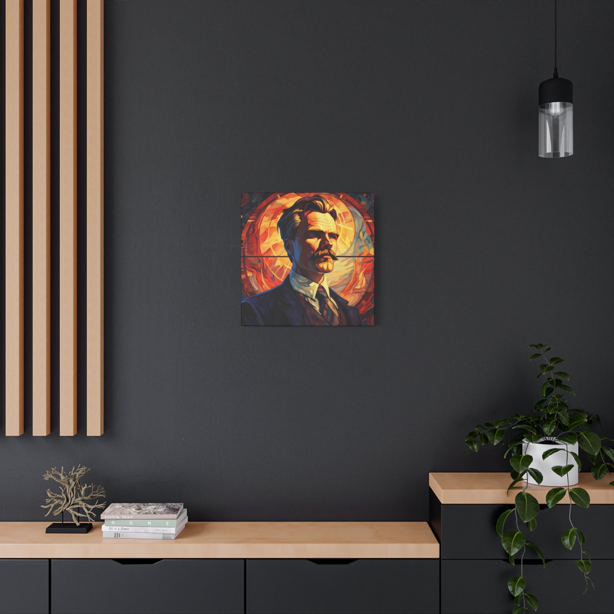 Friedrich Nietzsche Matte Canvas, Stretched, 1.25