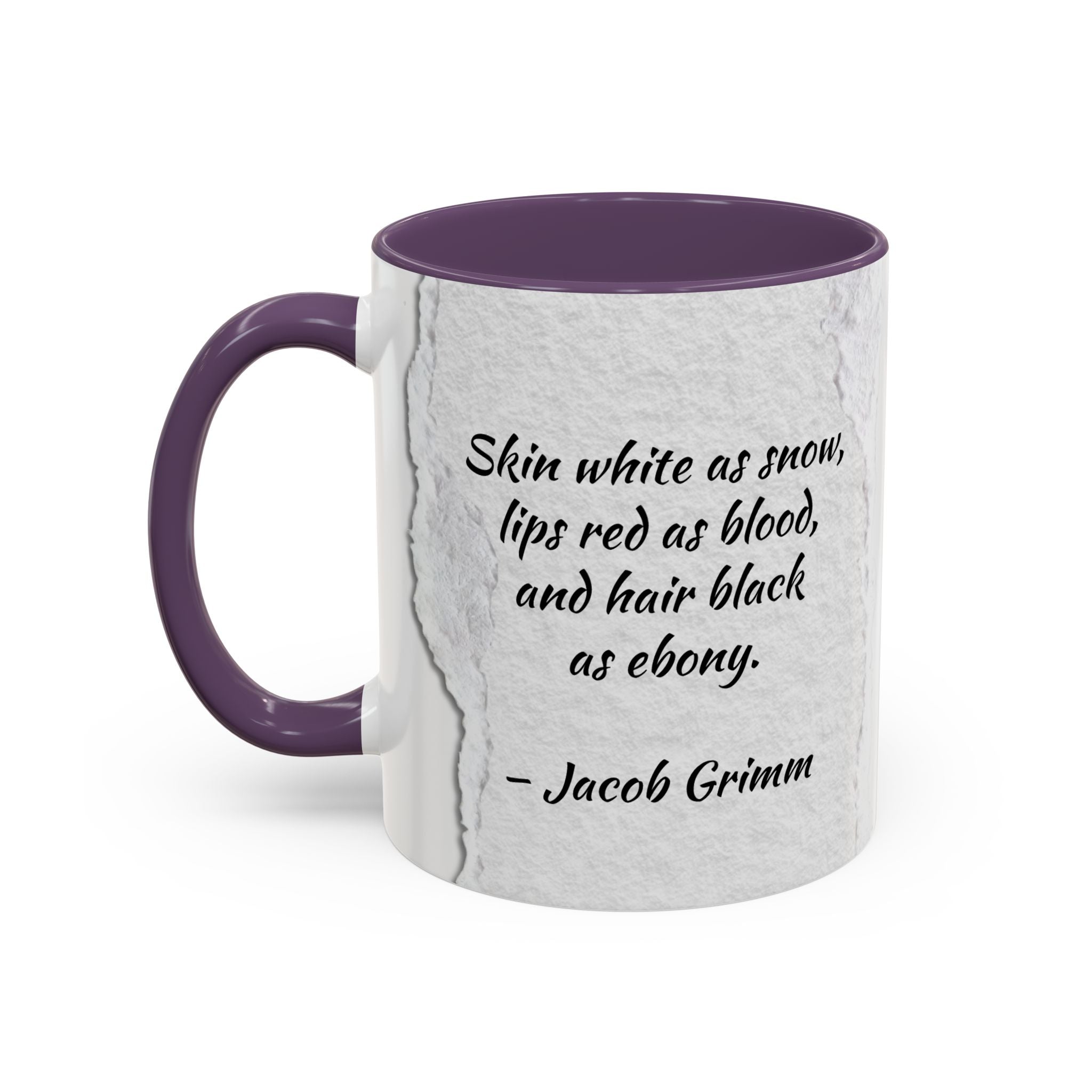 Brother's Grimm Snow White quote  with picture Accent Coffee Mug (11, 15oz) | Fairytale lover's mug
