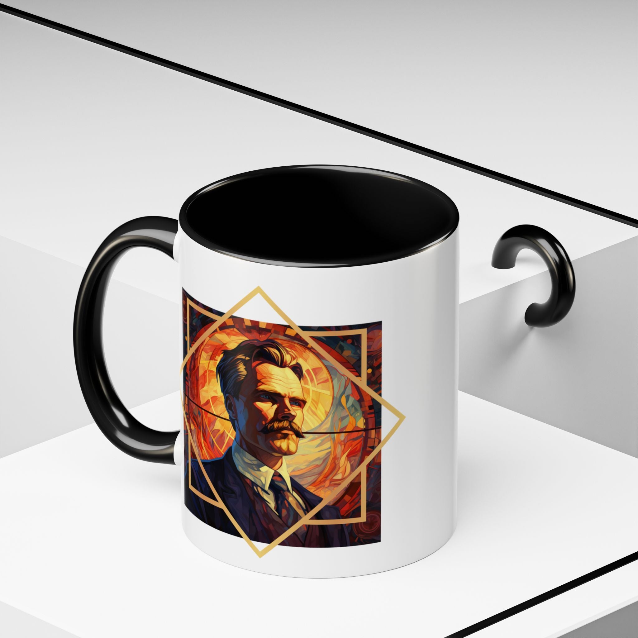 Nietzsche Bad Memory Advantage Quote Coffee Cup | 11oz, 15oz Accent Mugs for Philosophy Lovers & Thoughtful Gifts