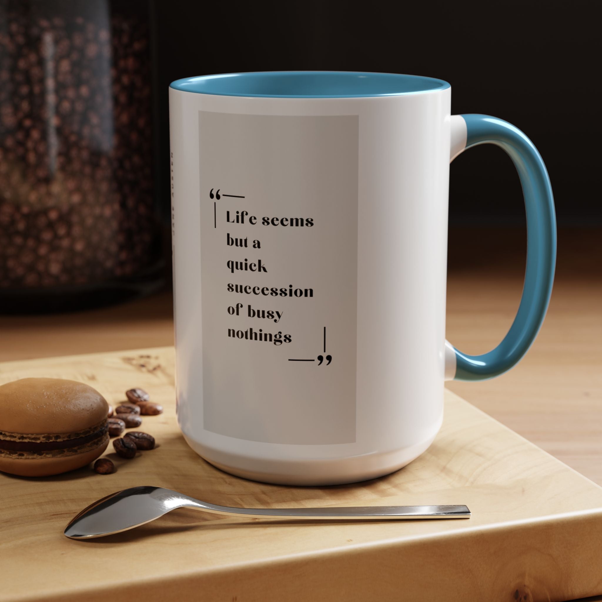 Jane Austen Busy Nothings Quote Coffee Mug | Thoughtful Accent Mug (11, 15oz) | Perfect Gift for Literary Fans
