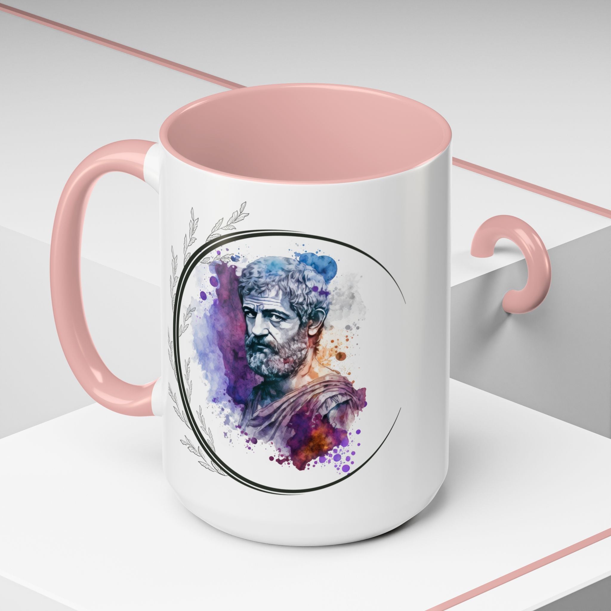 Aristotle What is a Friend Quote Mug | Motivational Philosophy Cup | 11oz, 15oz Accent Mugs for Thinkers & Positivity Lovers