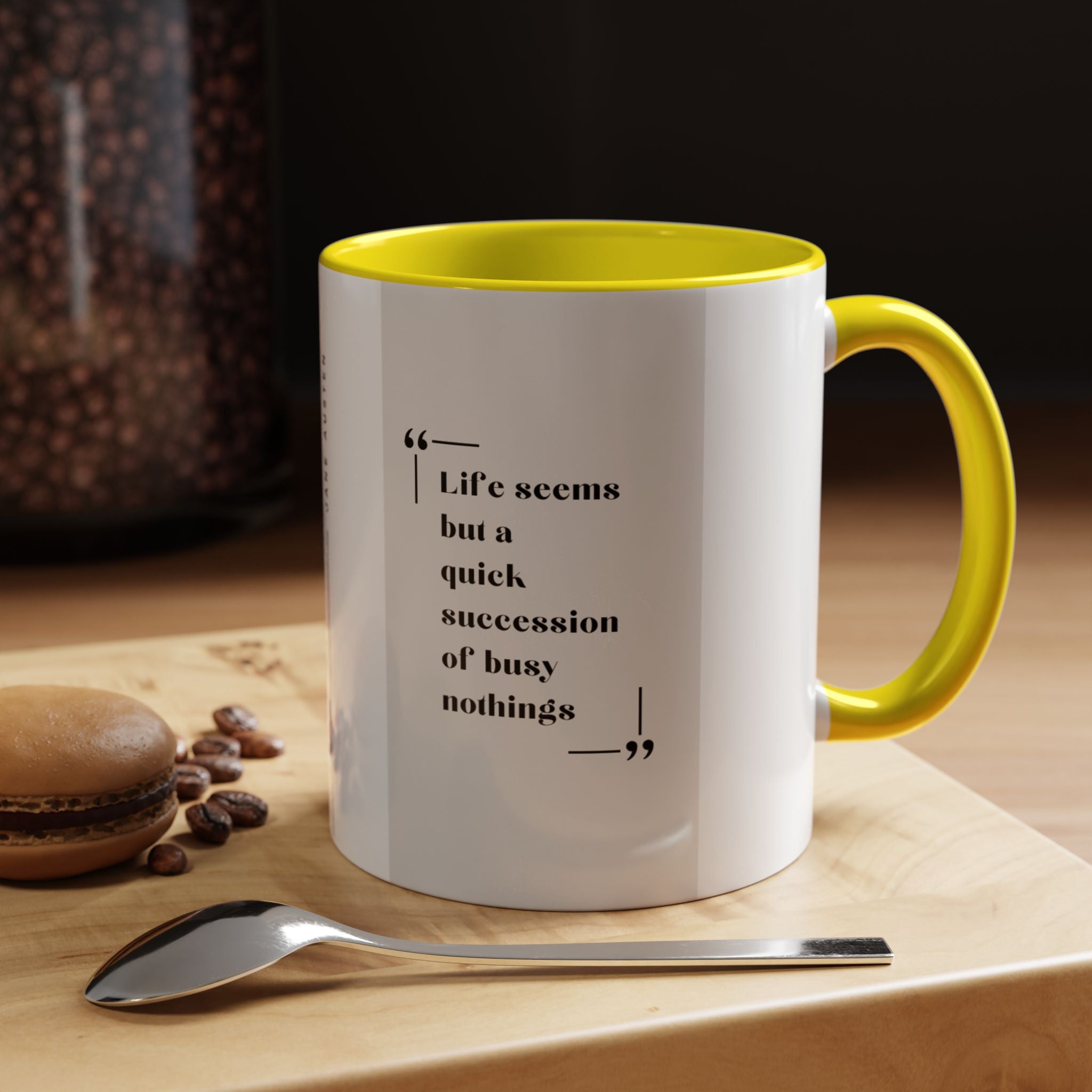 Jane Austen Busy Nothings Quote Coffee Mug | Thoughtful Accent Mug (11, 15oz) | Perfect Gift for Literary Fans