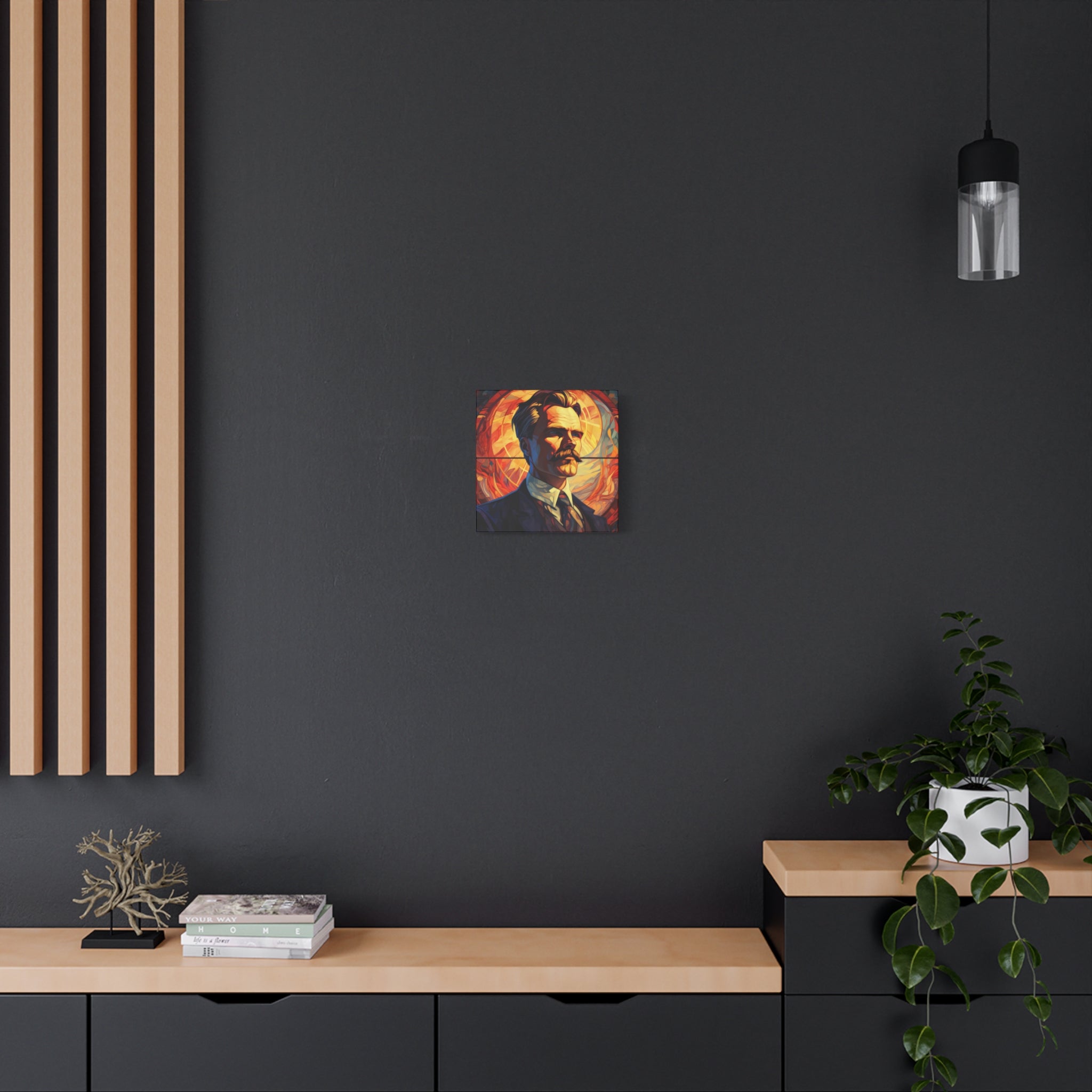 Friedrich Nietzsche Matte Canvas, Stretched, 1.25