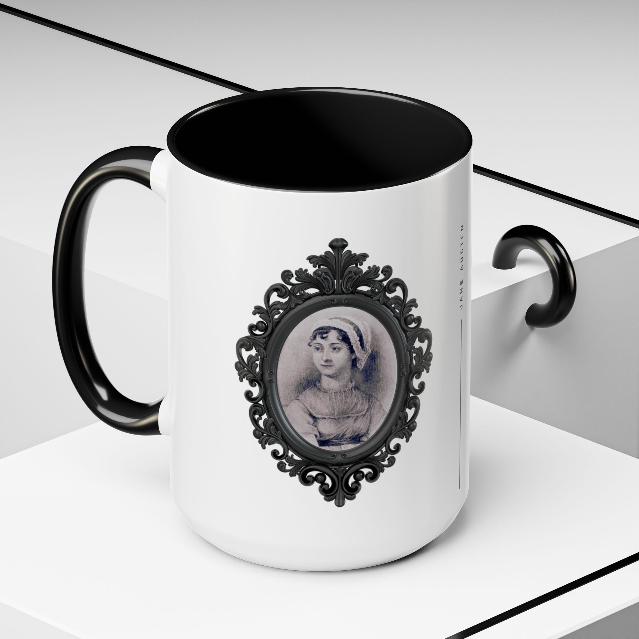 Jane Austen Best Treatment Quote Coffee Mug | Empowering Accent Mug (11, 15oz) | Perfect Gift for Literary Enthusiasts