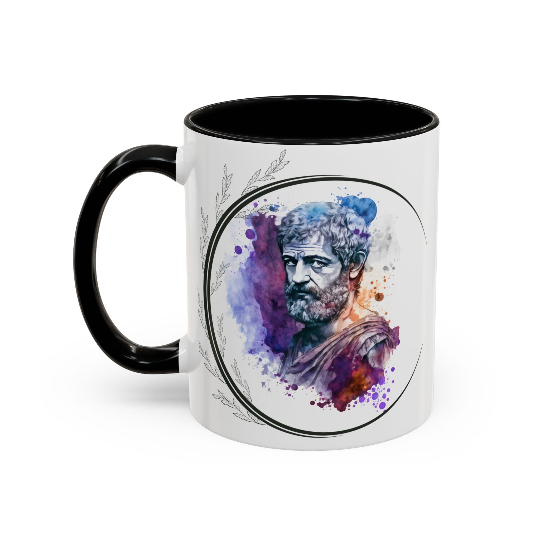 Aristotle What is a Friend Quote Mug | Motivational Philosophy Cup | 11oz, 15oz Accent Mugs for Thinkers & Positivity Lovers