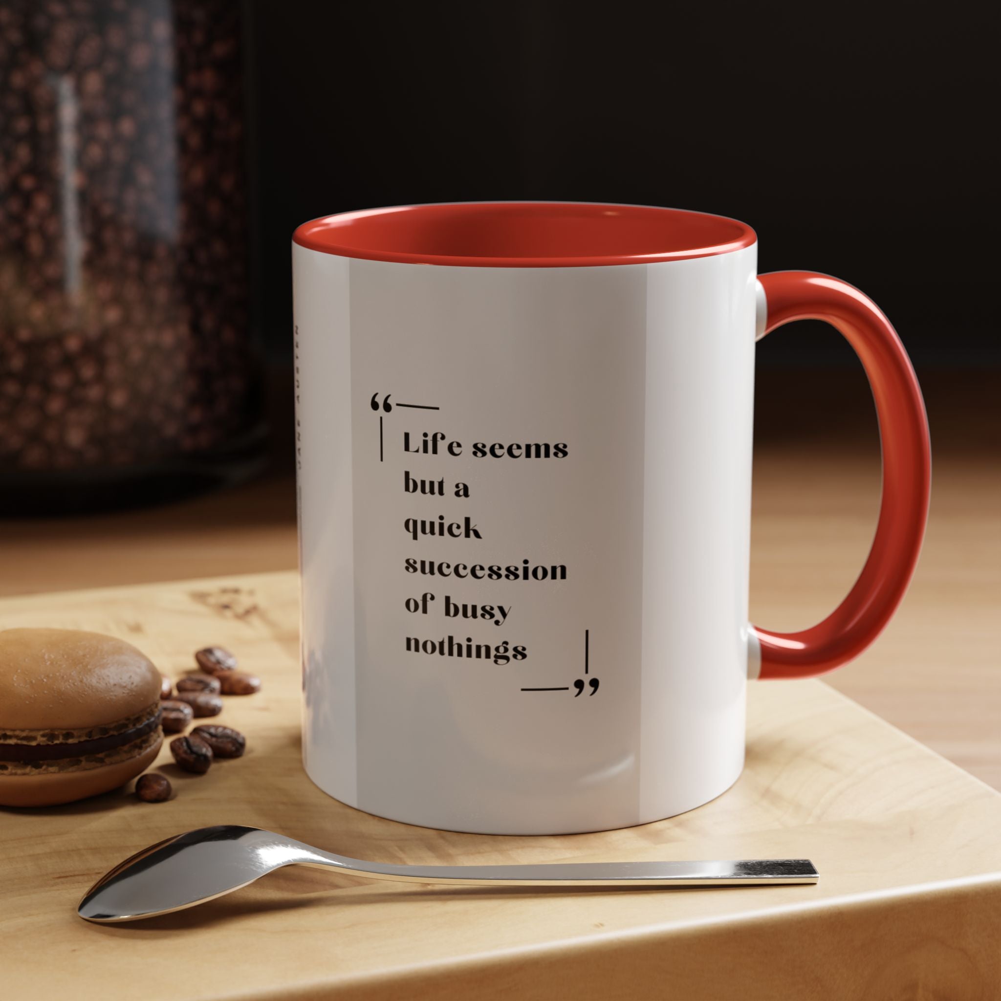 Jane Austen Busy Nothings Quote Coffee Mug | Thoughtful Accent Mug (11, 15oz) | Perfect Gift for Literary Fans
