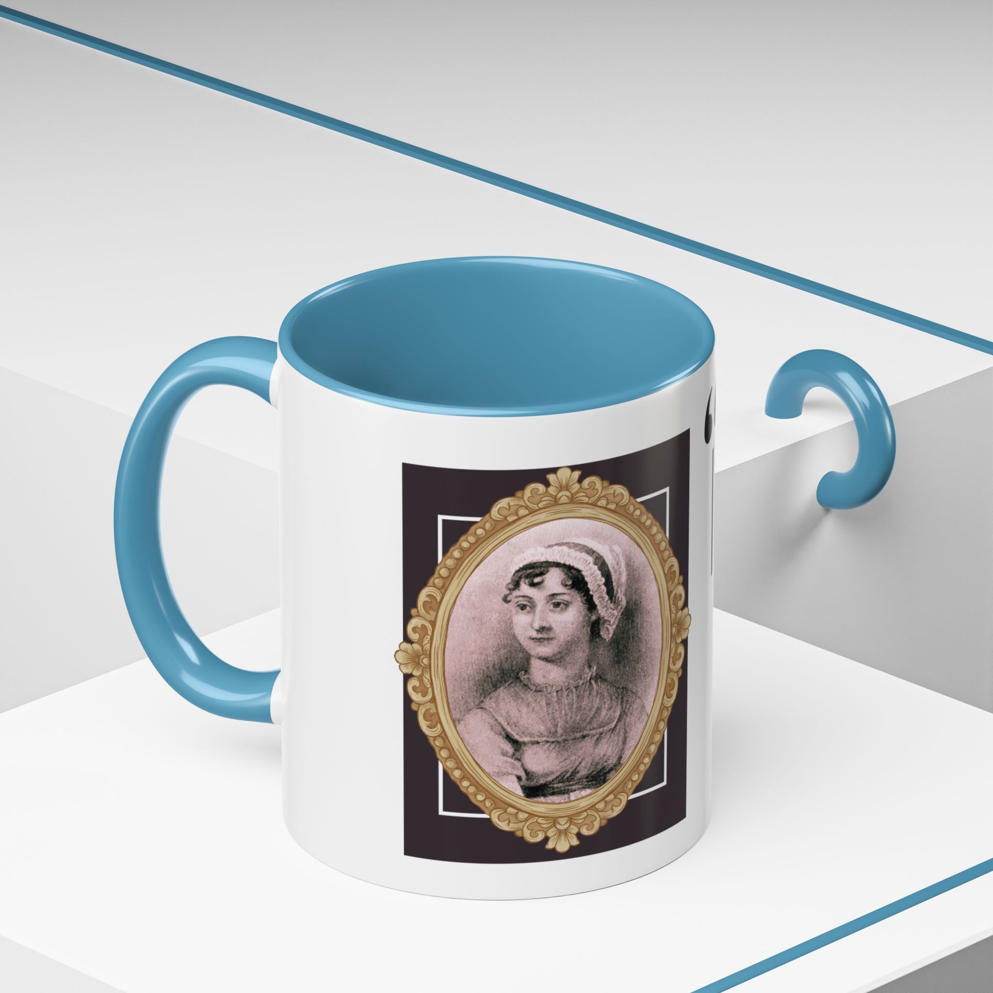 Jane Austen - Ah! There is nothing like staying at home for real comfort. Quote Accent Coffee Mug (11, 15oz)