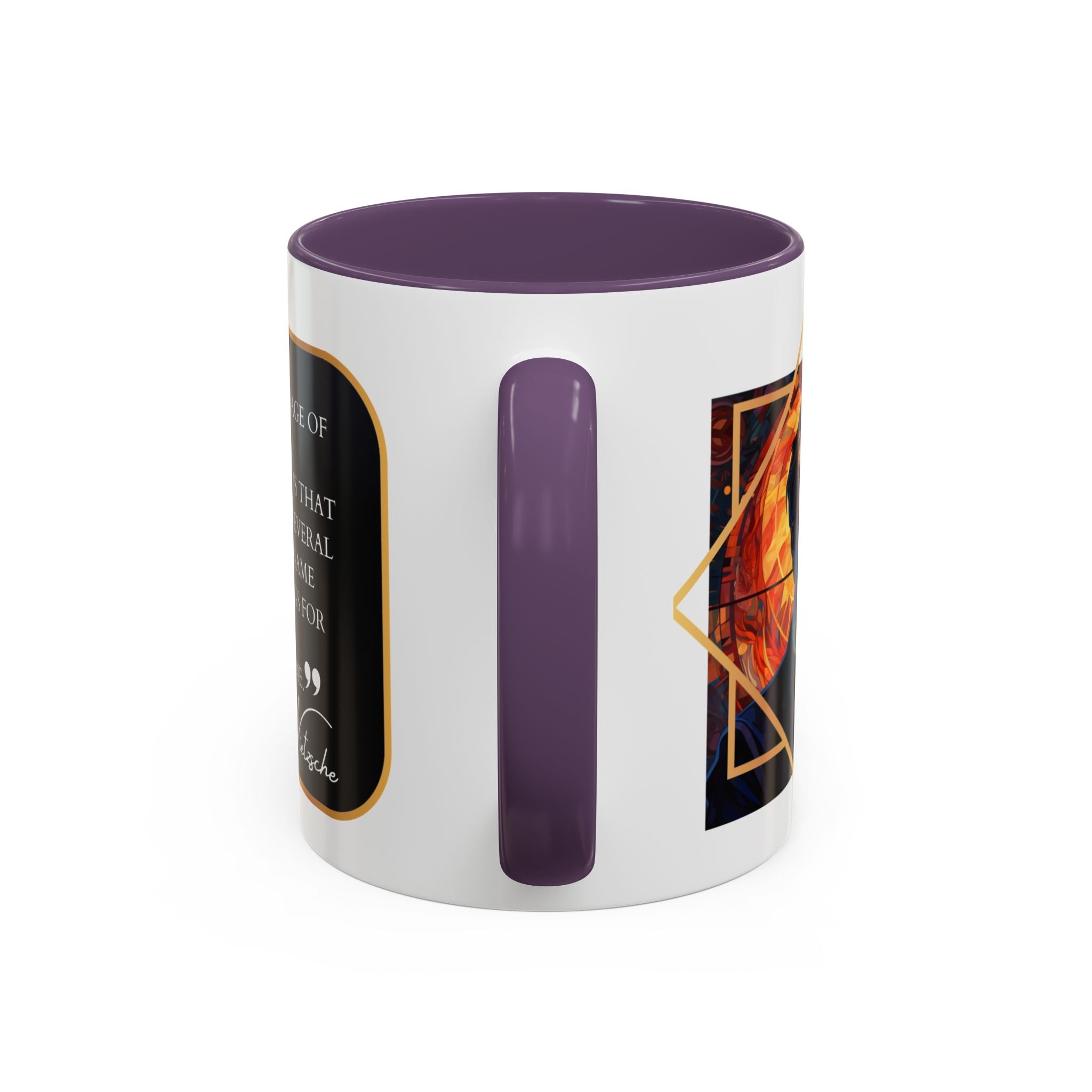 Nietzsche Bad Memory Advantage Quote Coffee Cup | 11oz, 15oz Accent Mugs for Philosophy Lovers & Thoughtful Gifts