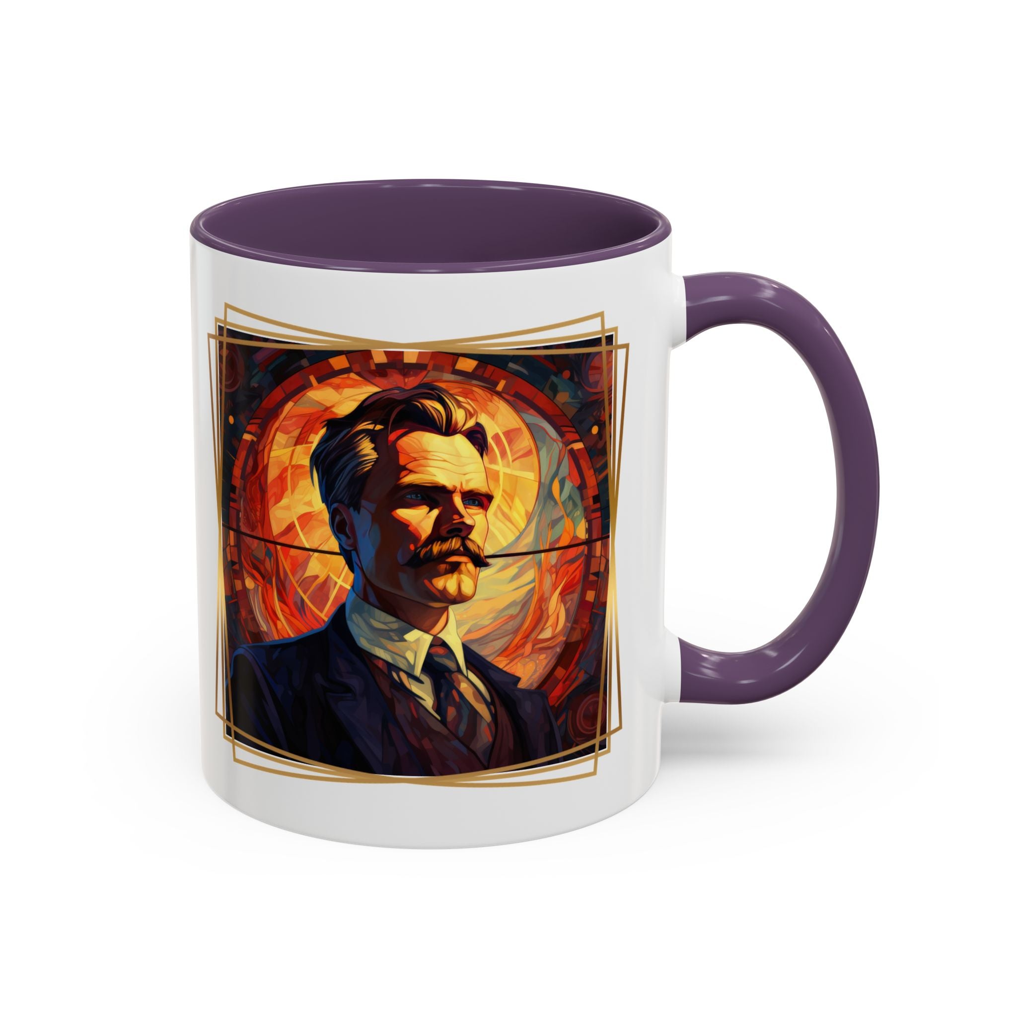 Nietzsche Friendship makes a Marriage Quote Coffee Cup | 11oz, 15oz Accent Mugs for Philosophy Lovers & Thoughtful Gifts