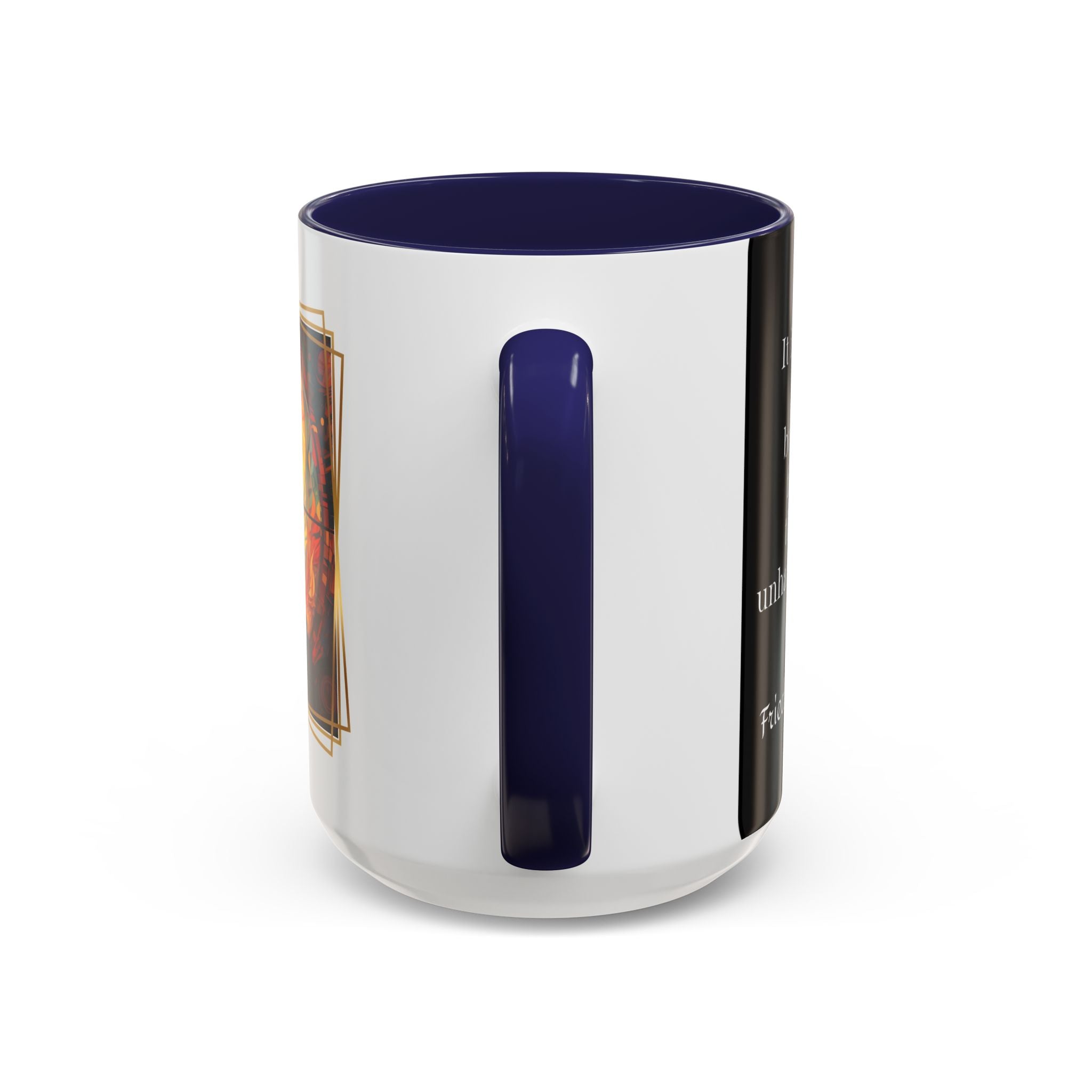 Nietzsche Friendship makes a Marriage Quote Coffee Cup | 11oz, 15oz Accent Mugs for Philosophy Lovers & Thoughtful Gifts